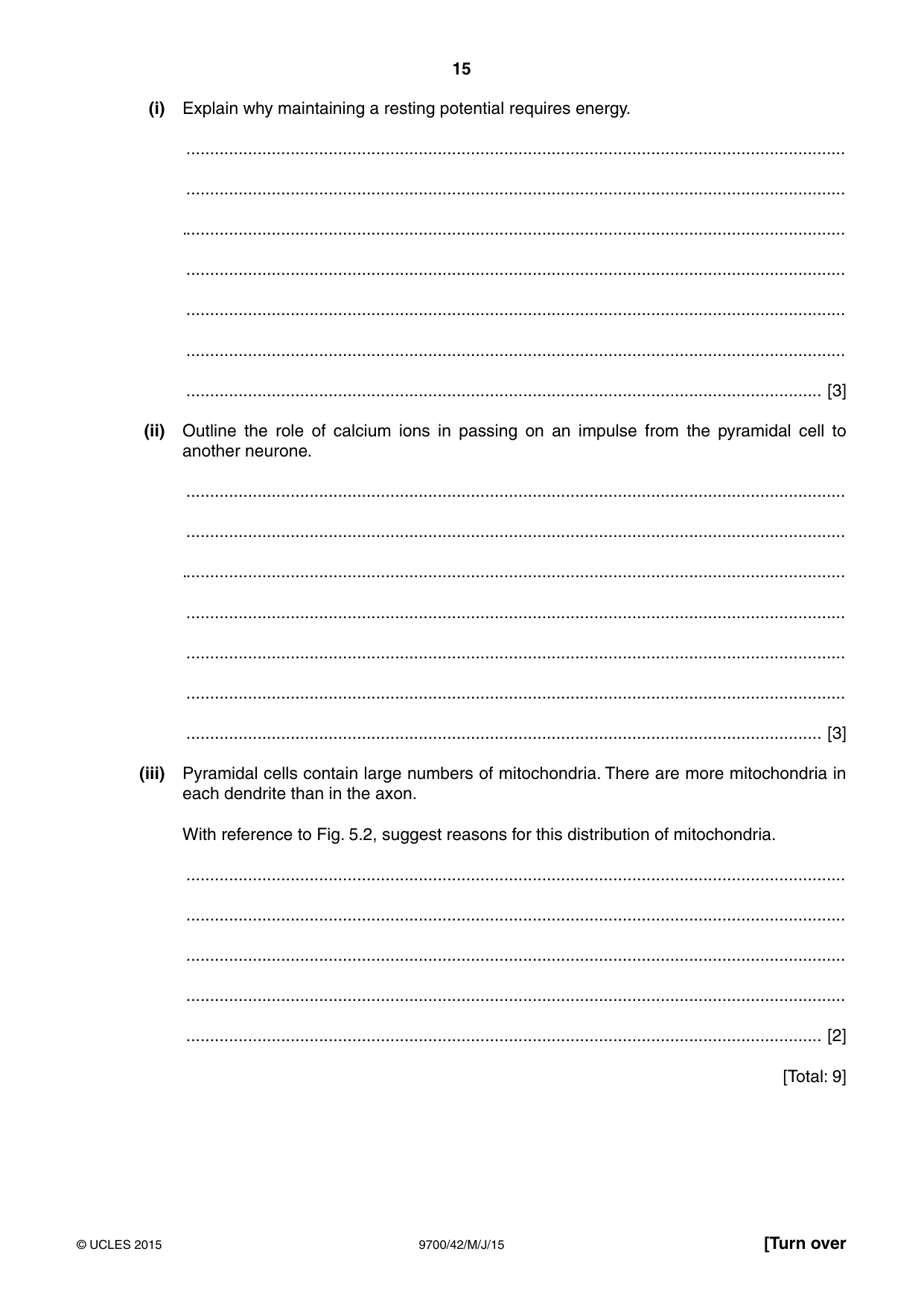 Cambridge A Level Biology 9700 2015 May/June Paper 4 · Variant 2 question paper, page 15 of 24