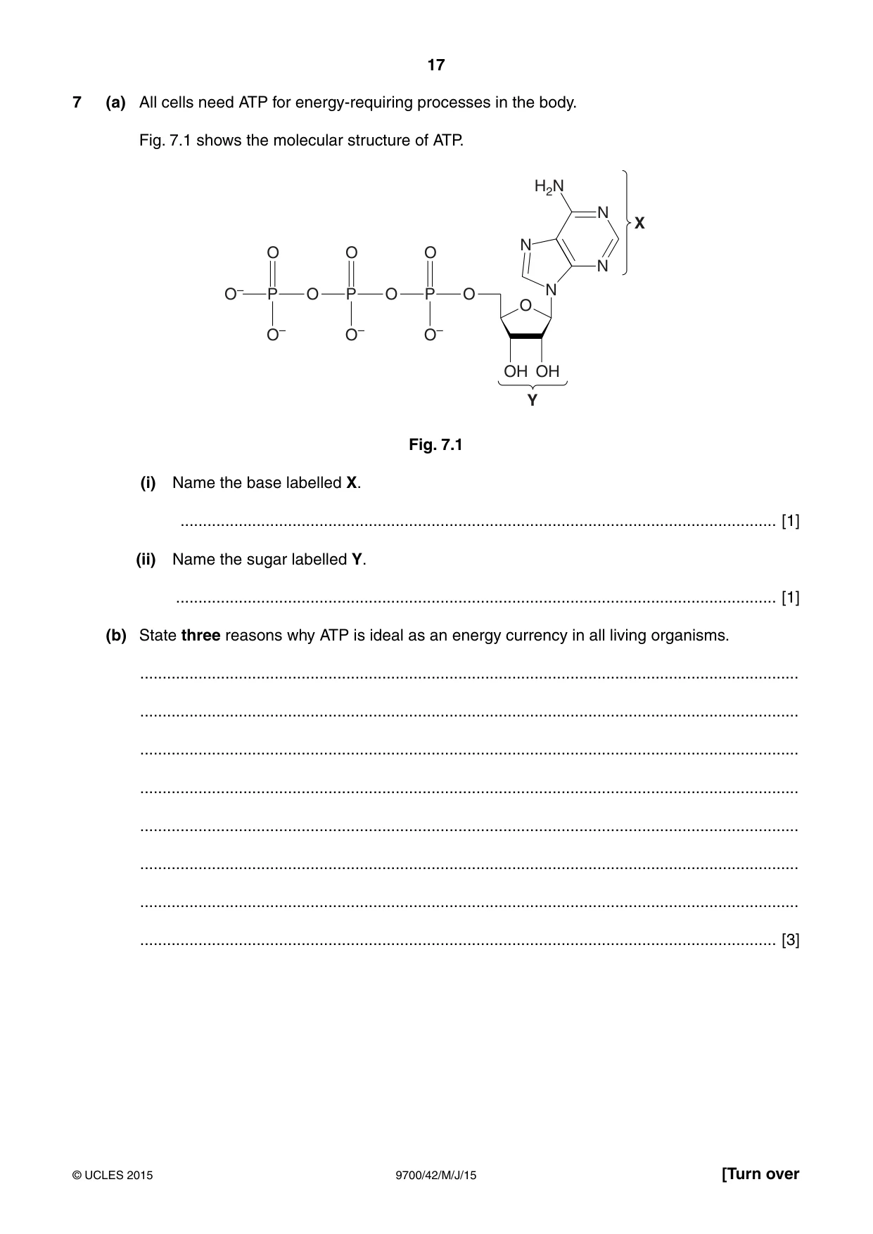 Cambridge A Level Biology 9700 2015 May/June Paper 4 · Variant 2 question paper, page 17 of 24