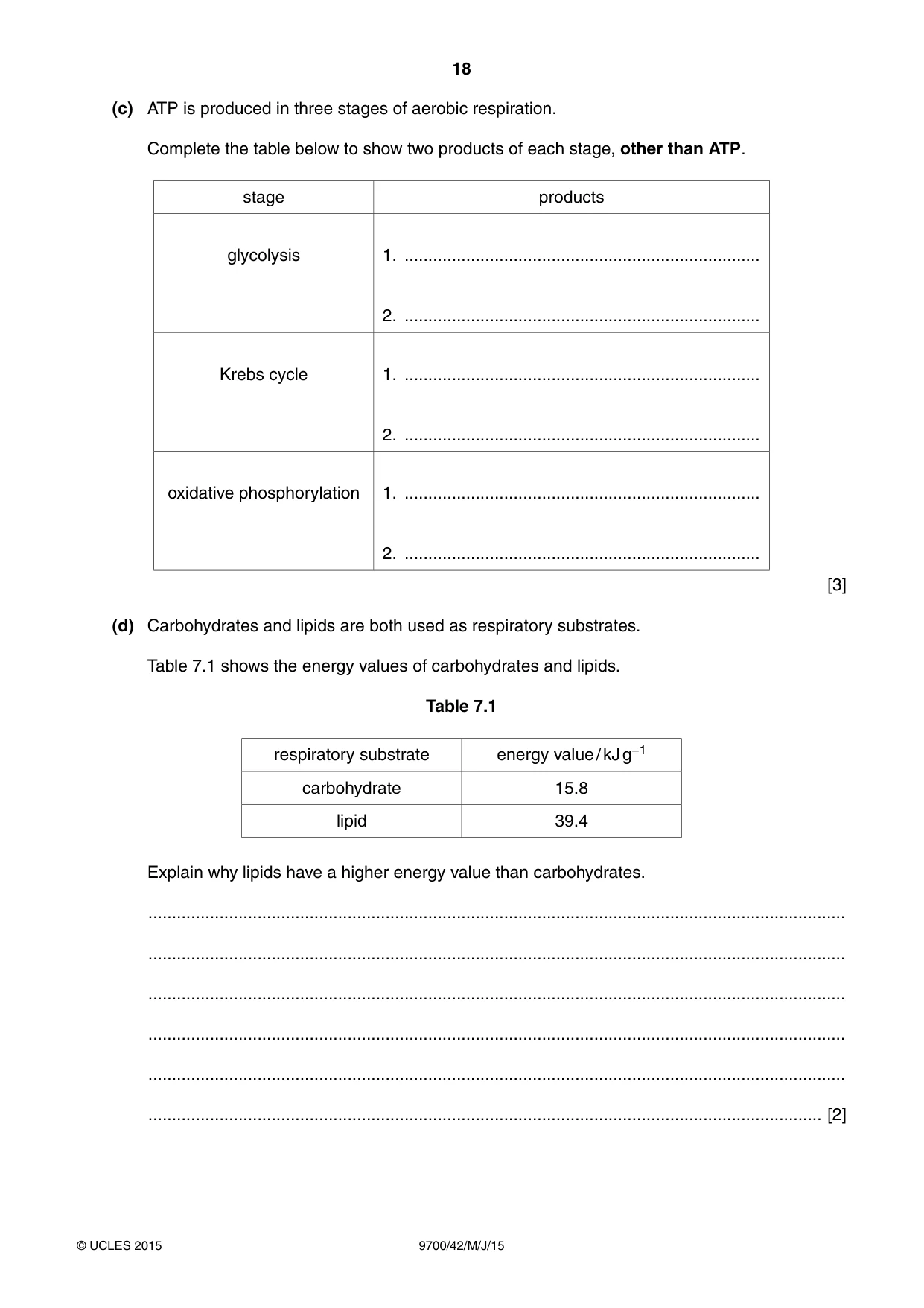 Cambridge A Level Biology 9700 2015 May/June Paper 4 · Variant 2 question paper, page 18 of 24