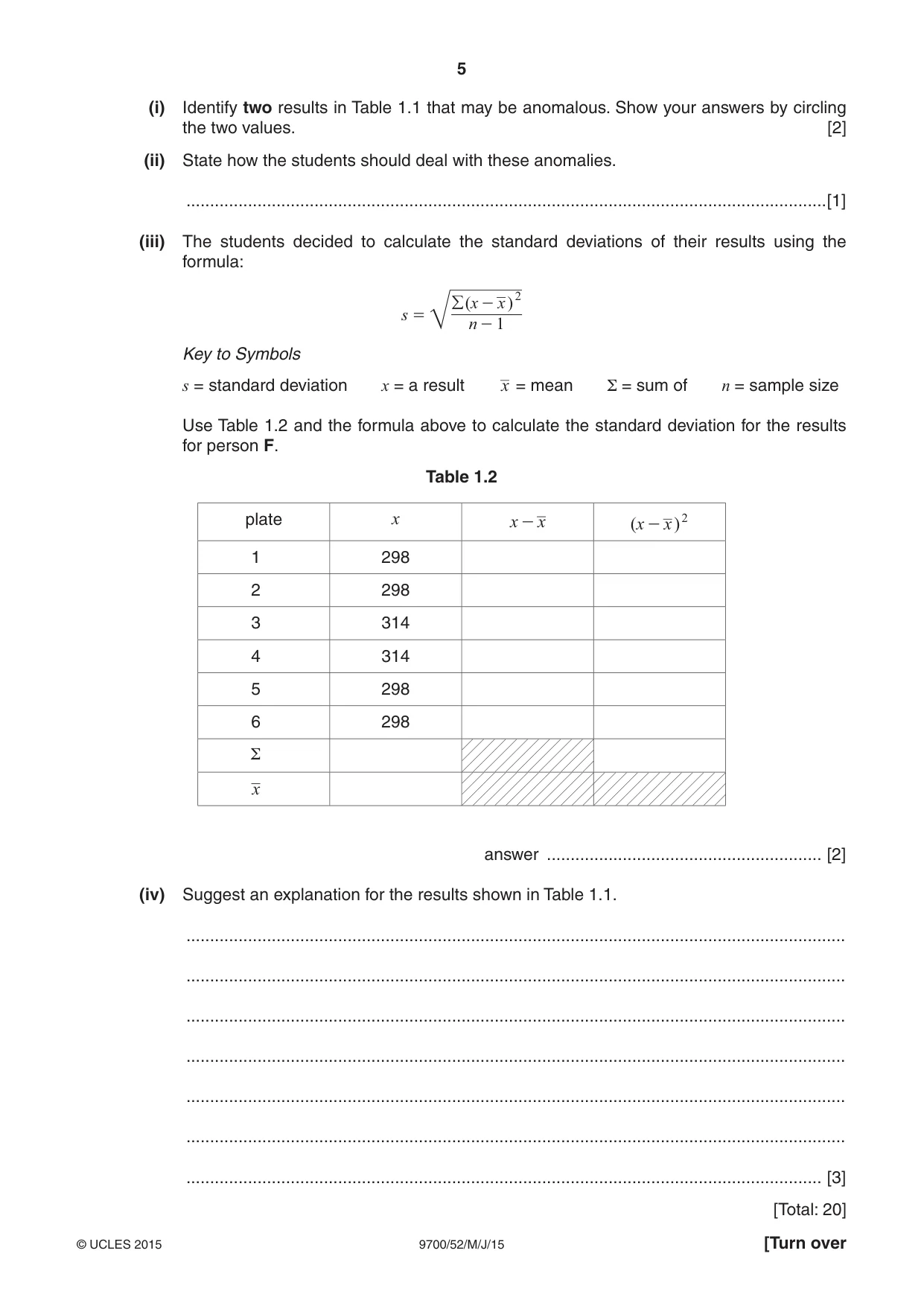 Cambridge A Level Biology 9700 2015 May/June Paper 5 · Variant 2 question paper, page 5 of 8