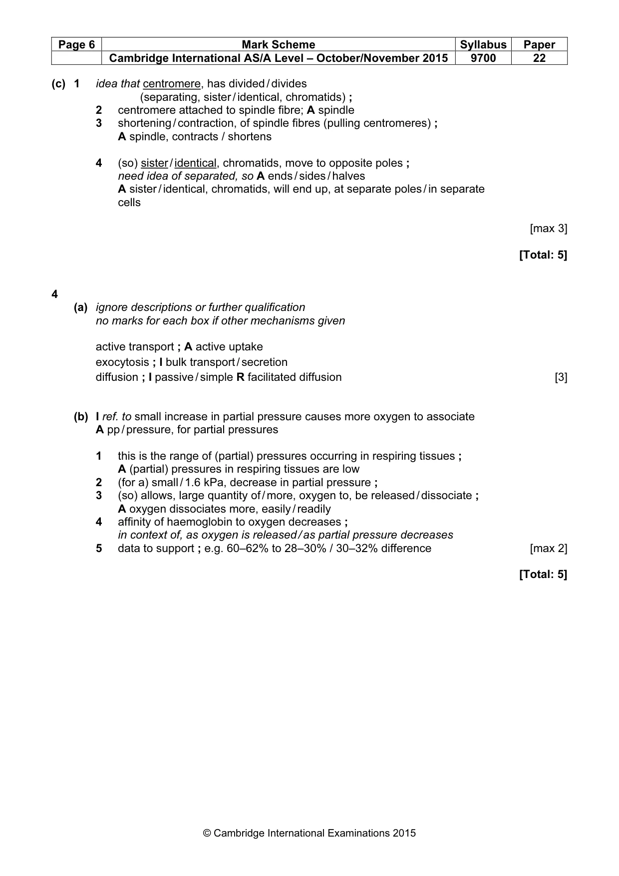 Mark scheme, page 7 of 11