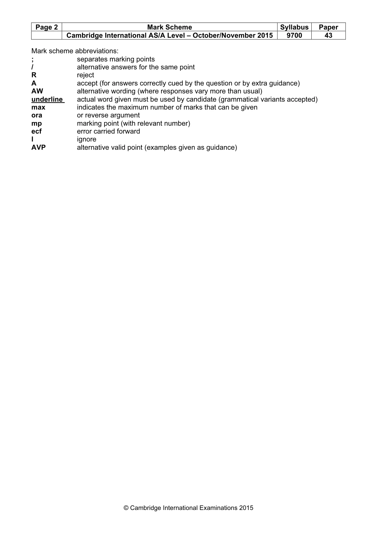 Mark scheme, page 2 of 12