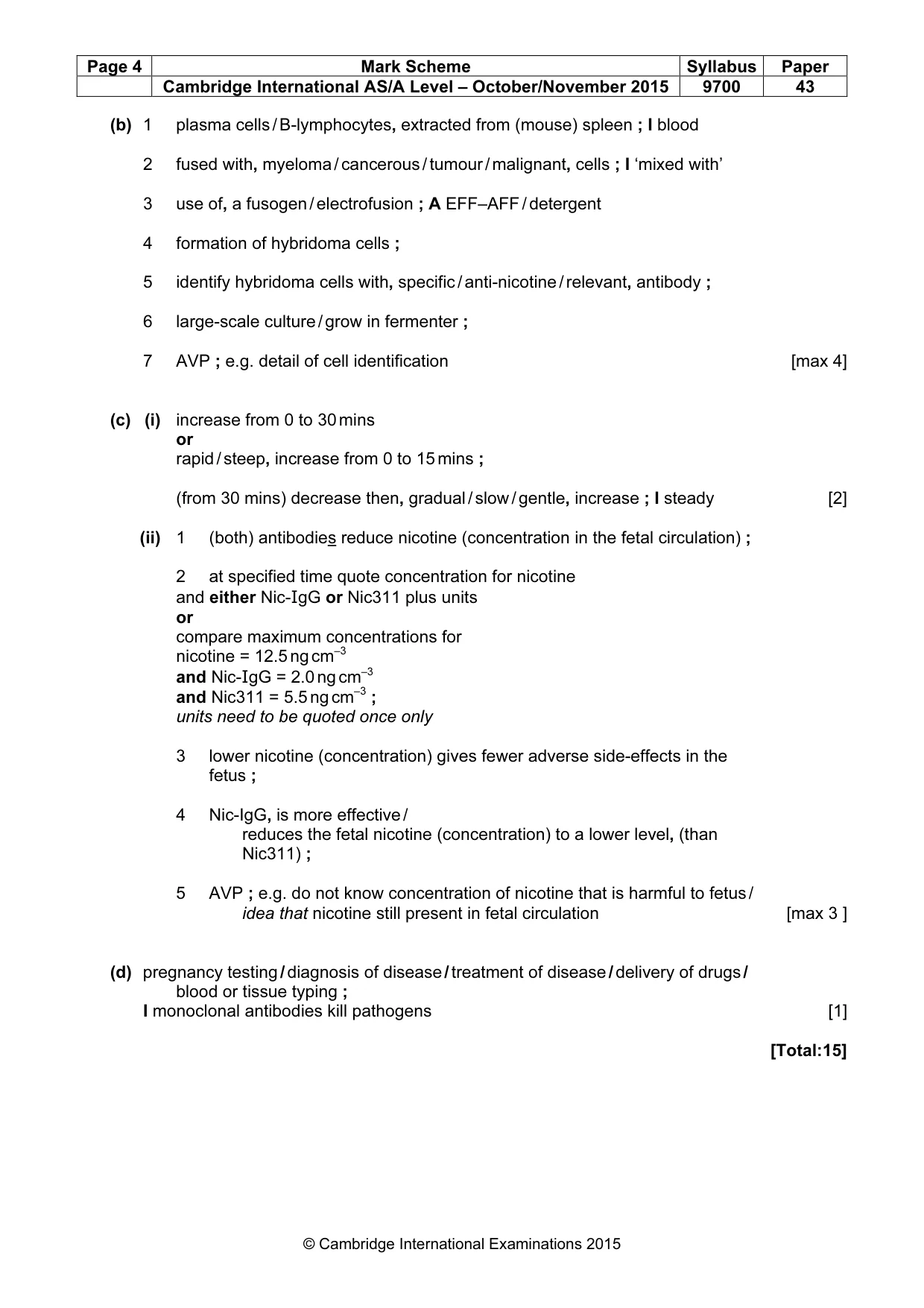 Mark scheme, page 4 of 12