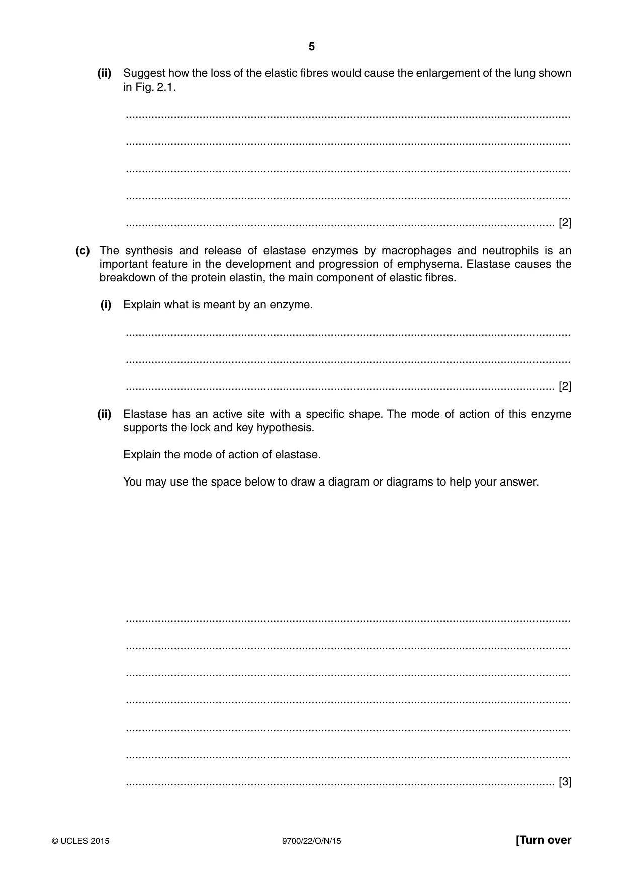 Cambridge A Level Biology 9700 2015 Oct/Nov Paper 2 · Variant 2 question paper, page 5 of 16
