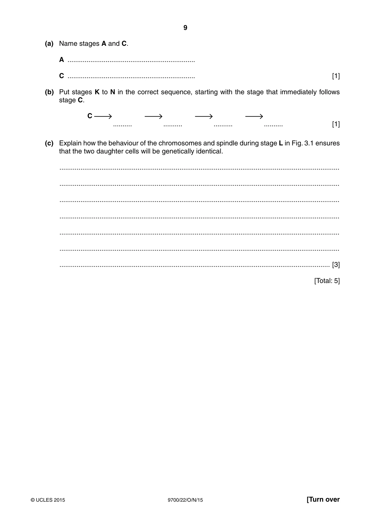Cambridge A Level Biology 9700 2015 Oct/Nov Paper 2 · Variant 2 question paper, page 9 of 16