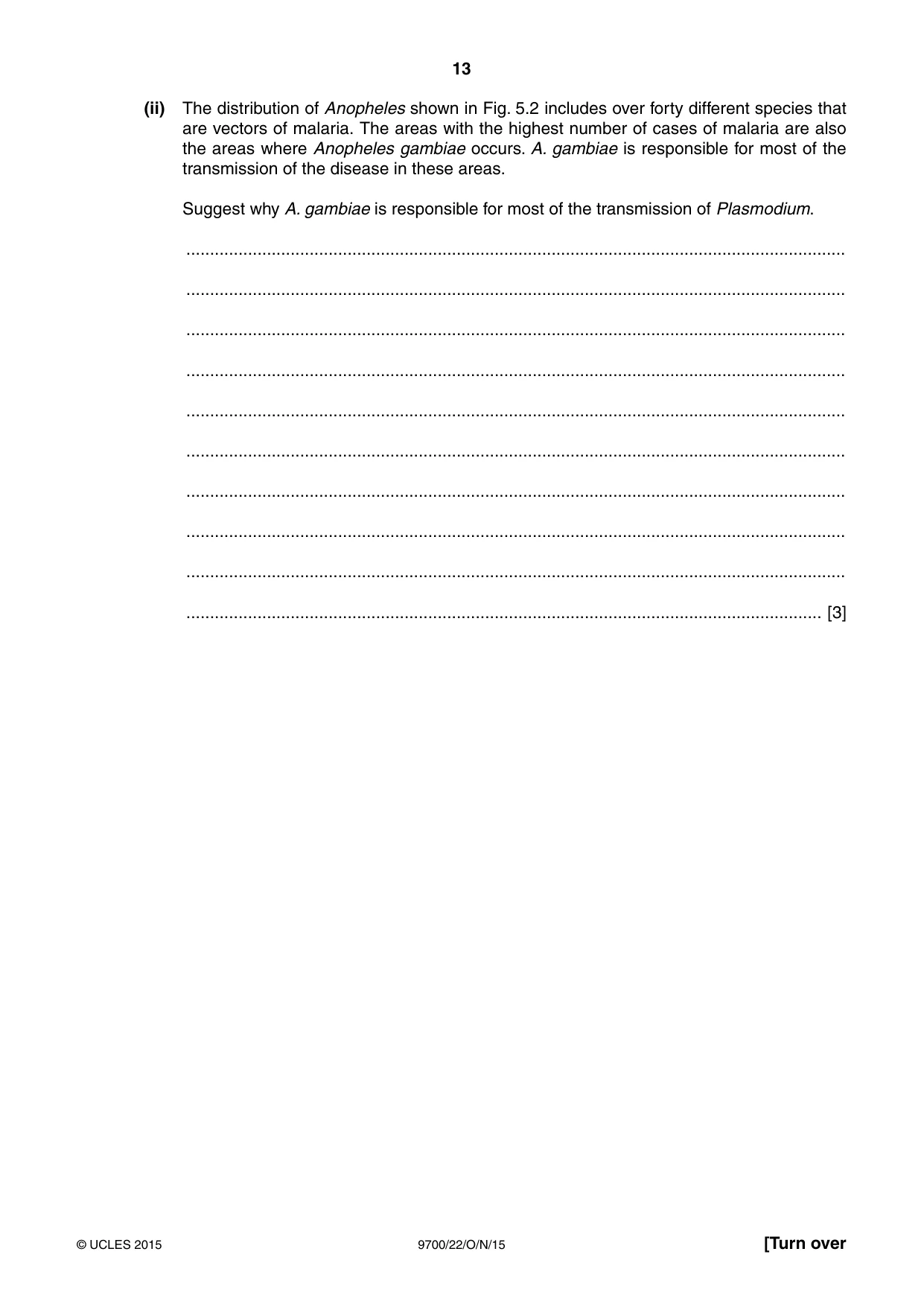 Cambridge A Level Biology 9700 2015 Oct/Nov Paper 2 · Variant 2 question paper, page 13 of 16