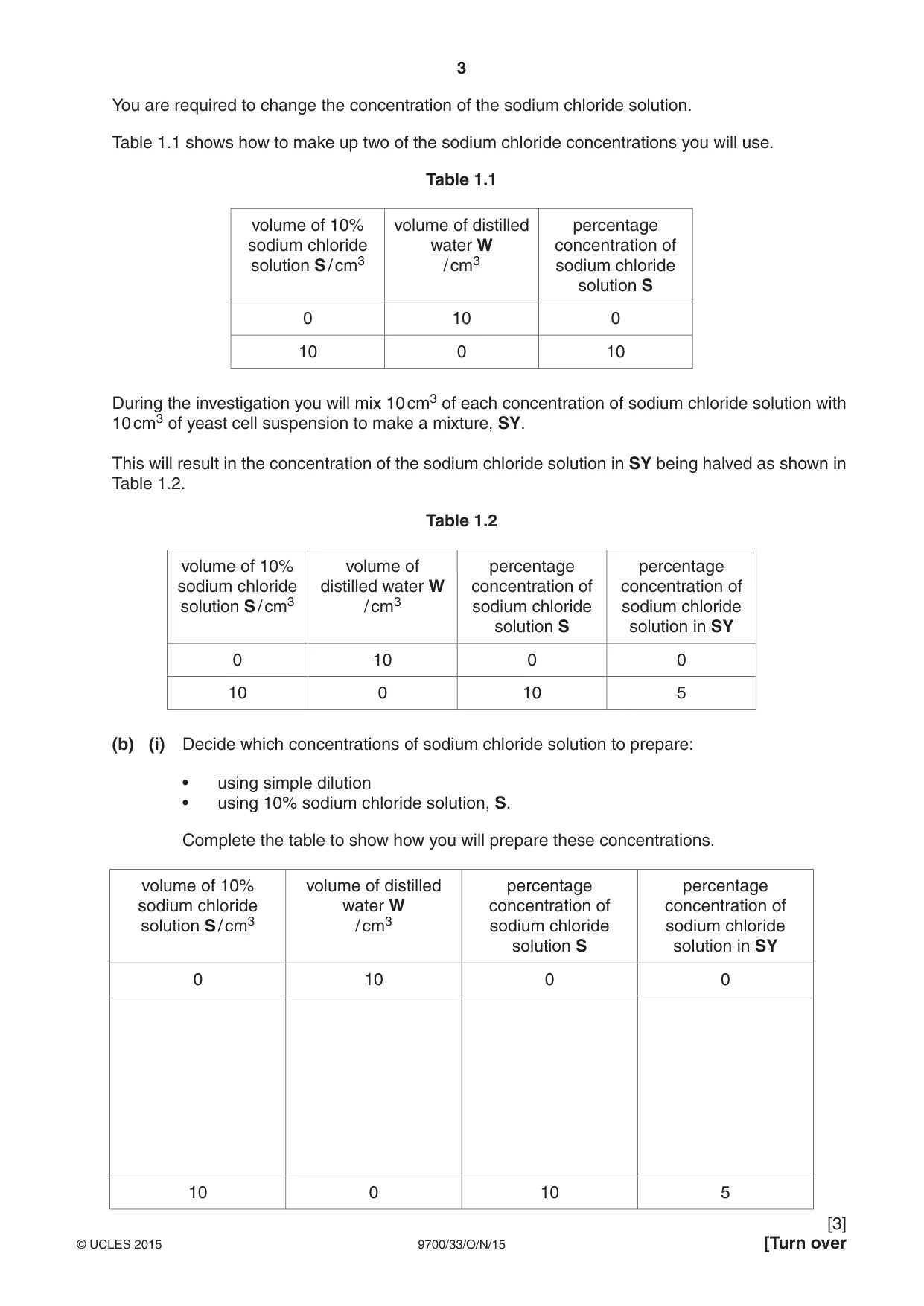 Cambridge A Level Biology 9700 2015 Oct/Nov Paper 3 · Variant 3 question paper, page 3 of 12