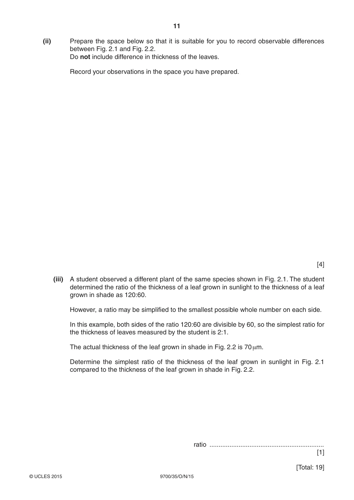 Cambridge A Level Biology 9700 2015 Oct/Nov Paper 3 · Variant 5 question paper, page 11 of 12