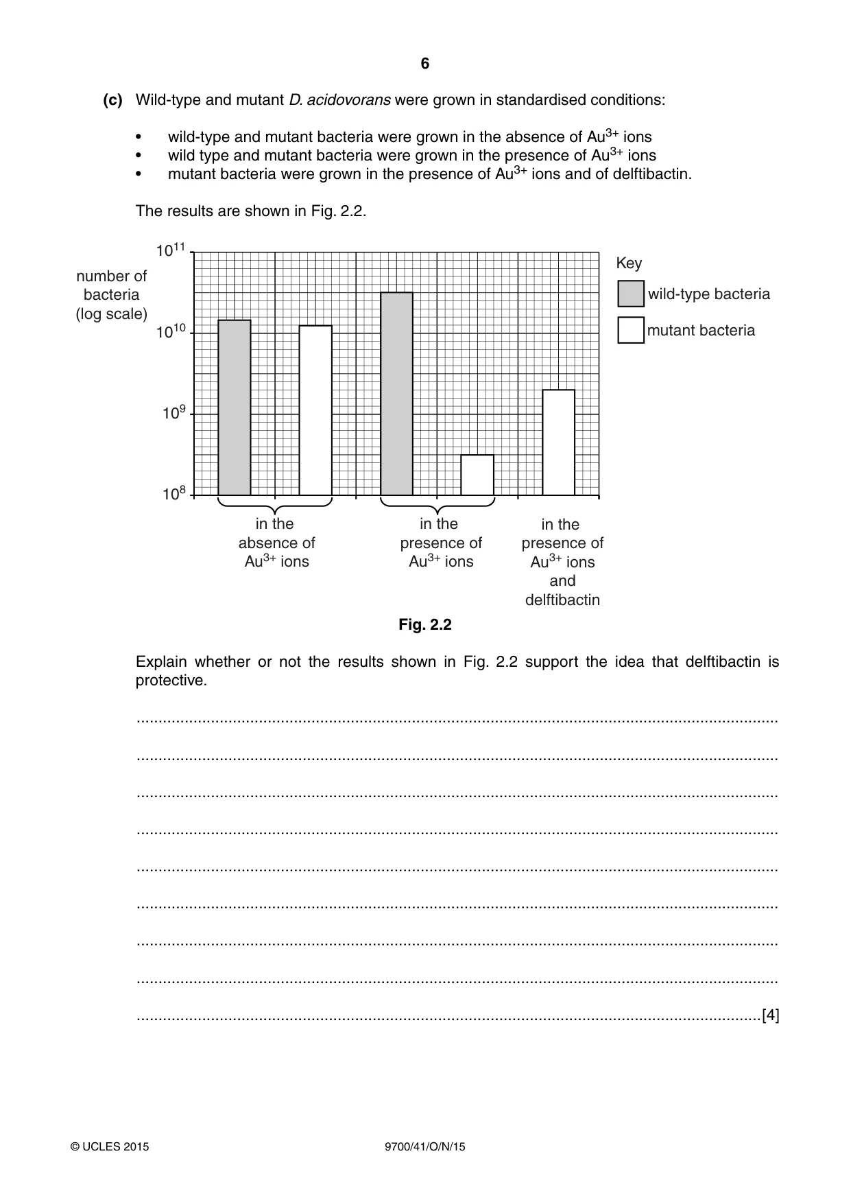 Cambridge A Level Biology 9700 2015 Oct/Nov Paper 4 · Variant 1 question paper, page 6 of 24