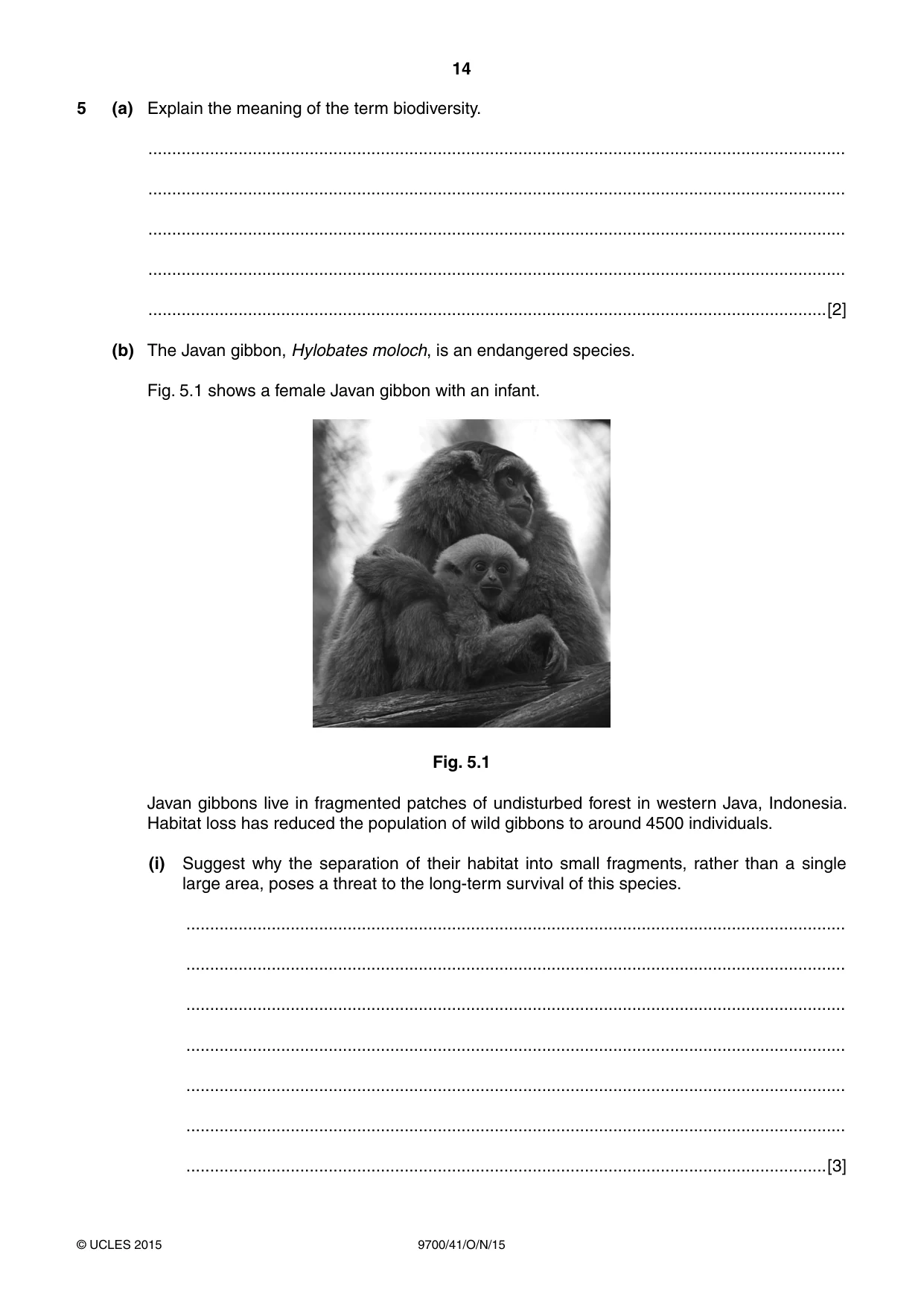 Cambridge A Level Biology 9700 2015 Oct/Nov Paper 4 · Variant 1 question paper, page 14 of 24