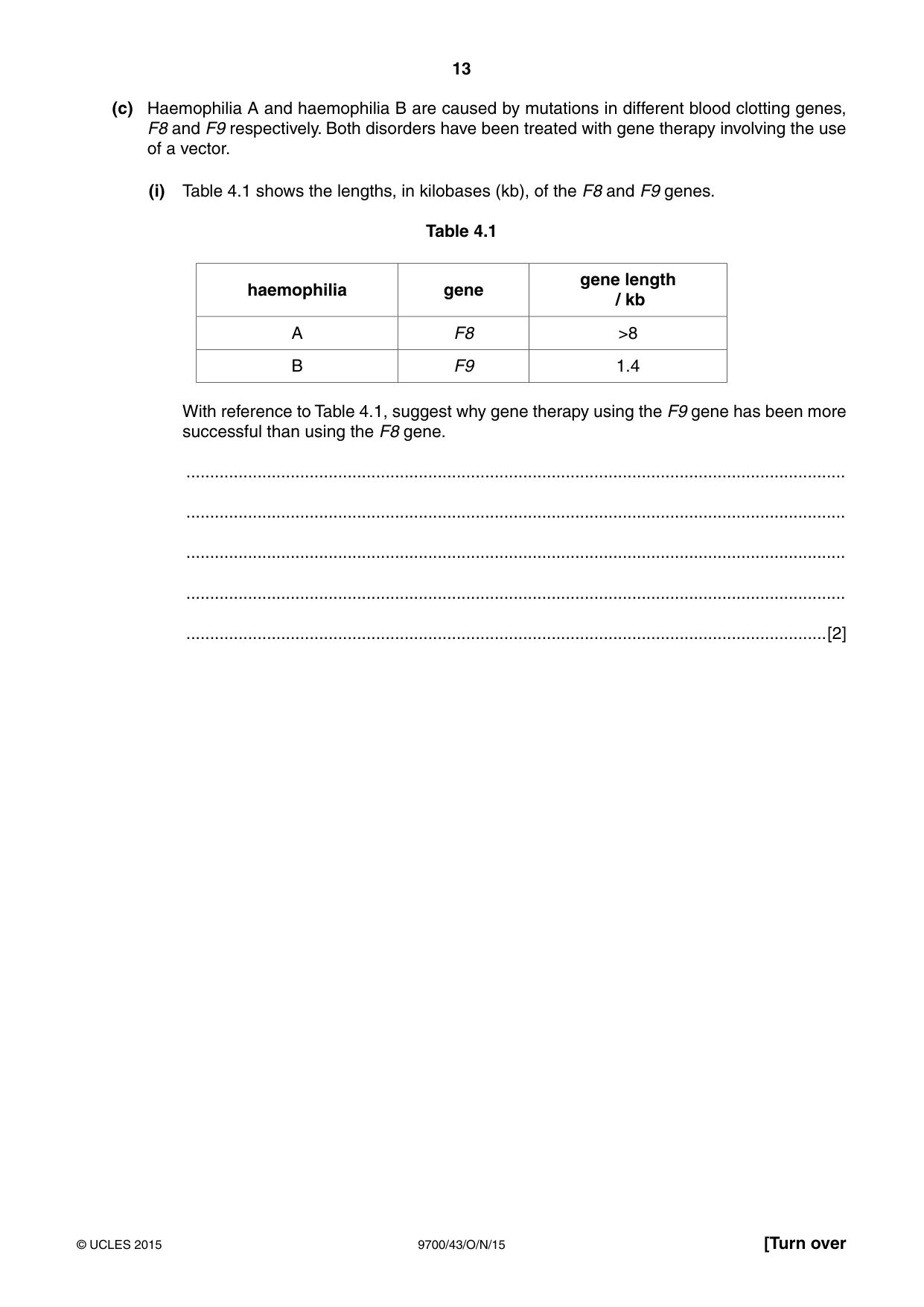 Cambridge A Level Biology 9700 2015 Oct/Nov Paper 4 · Variant 3 question paper, page 13 of 24