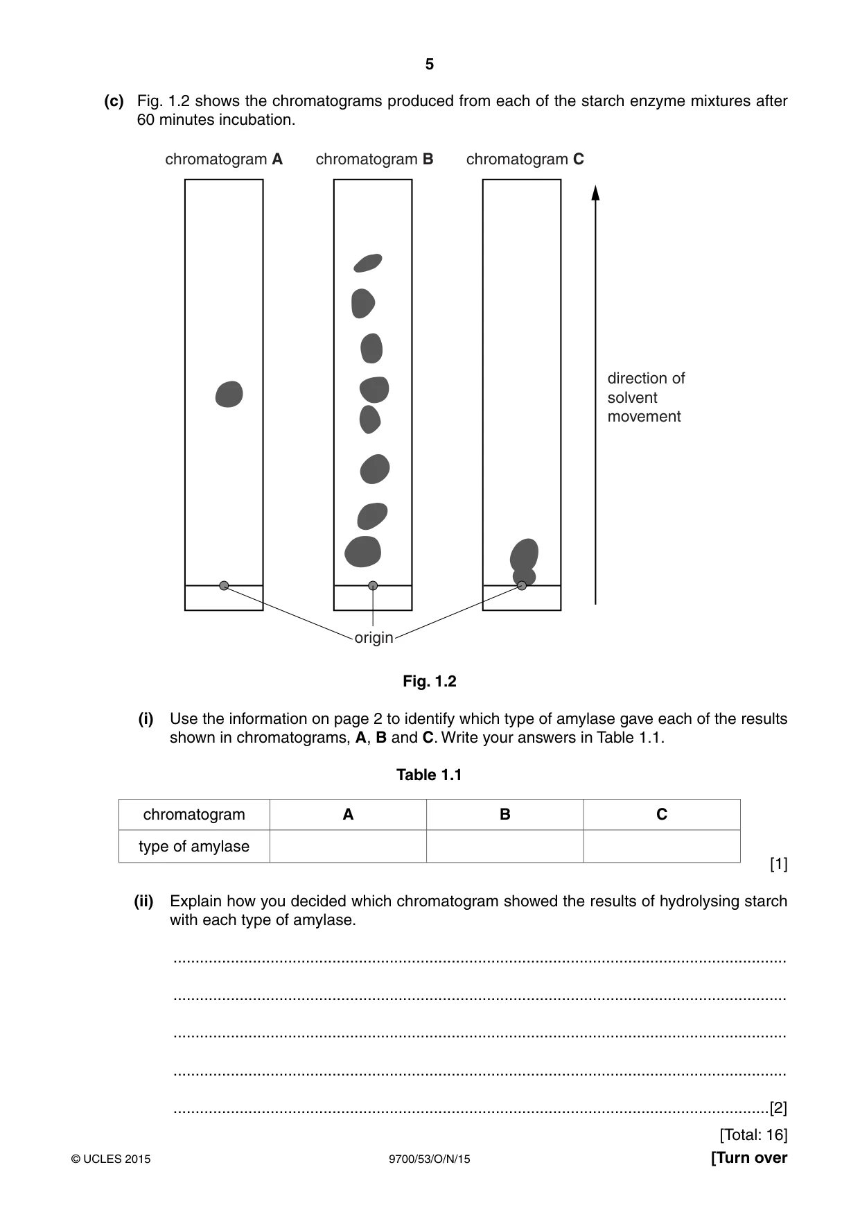Cambridge A Level Biology 9700 2015 Oct/Nov Paper 5 · Variant 3 question paper, page 5 of 8