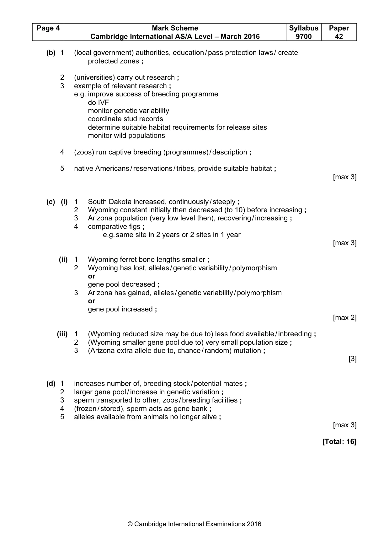 Mark scheme, page 4 of 10
