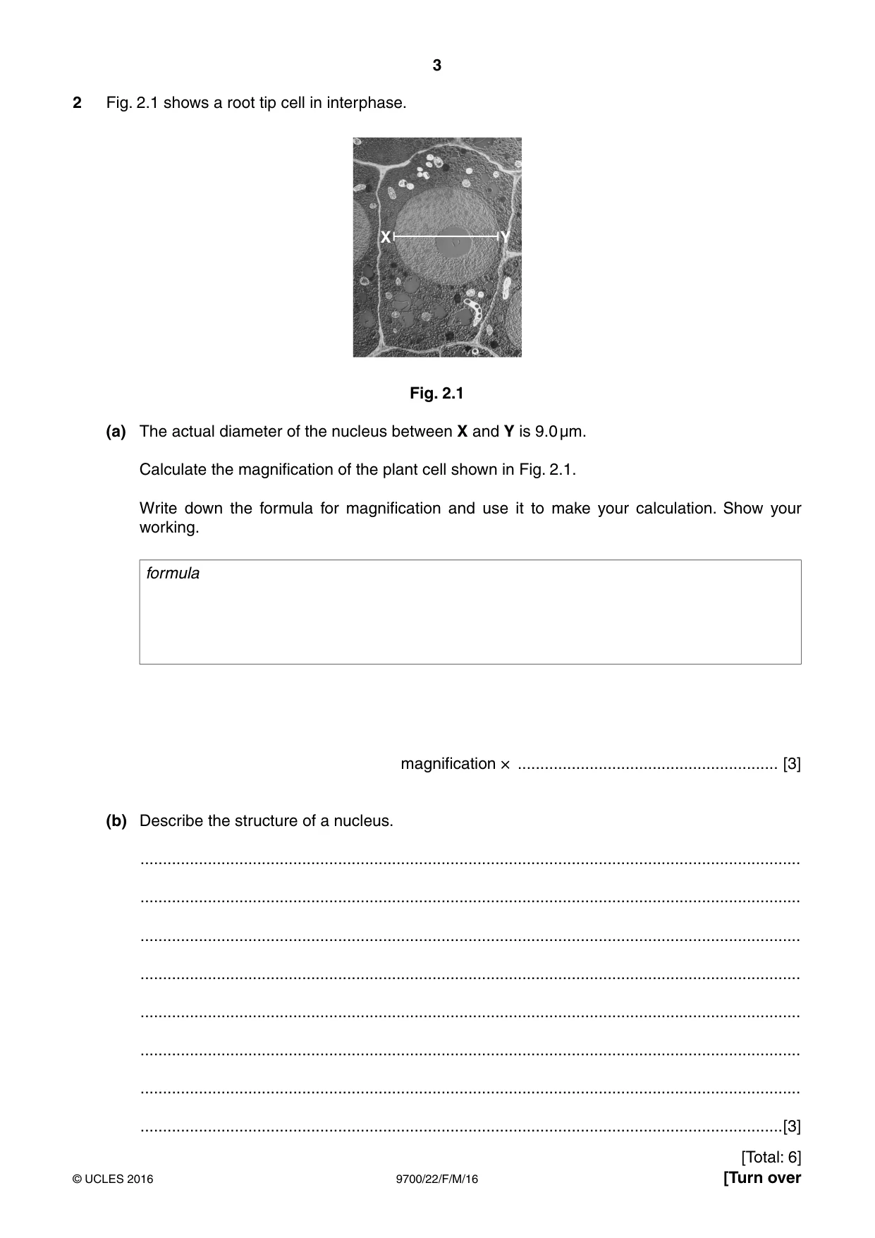 Cambridge A Level Biology 9700 2016 Feb/March Paper 2 · Variant 2 question paper, page 3 of 16