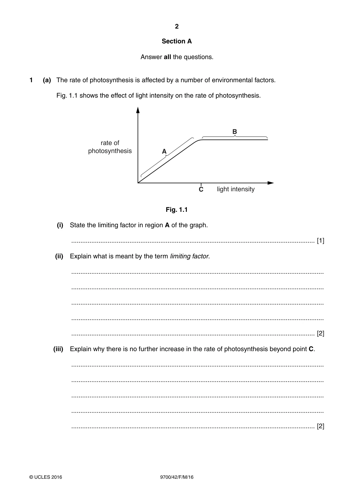 Cambridge A Level Biology 9700 2016 Feb/March Paper 4 · Variant 2 question paper, page 2 of 28