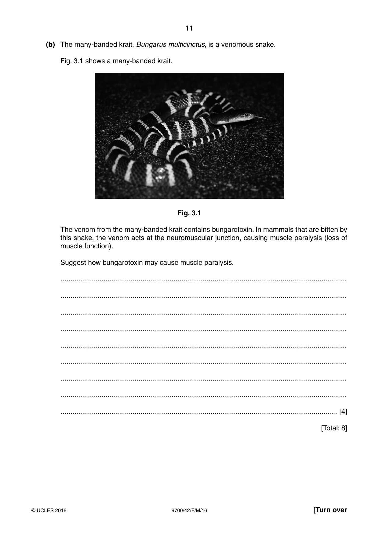 Cambridge A Level Biology 9700 2016 Feb/March Paper 4 · Variant 2 question paper, page 11 of 28