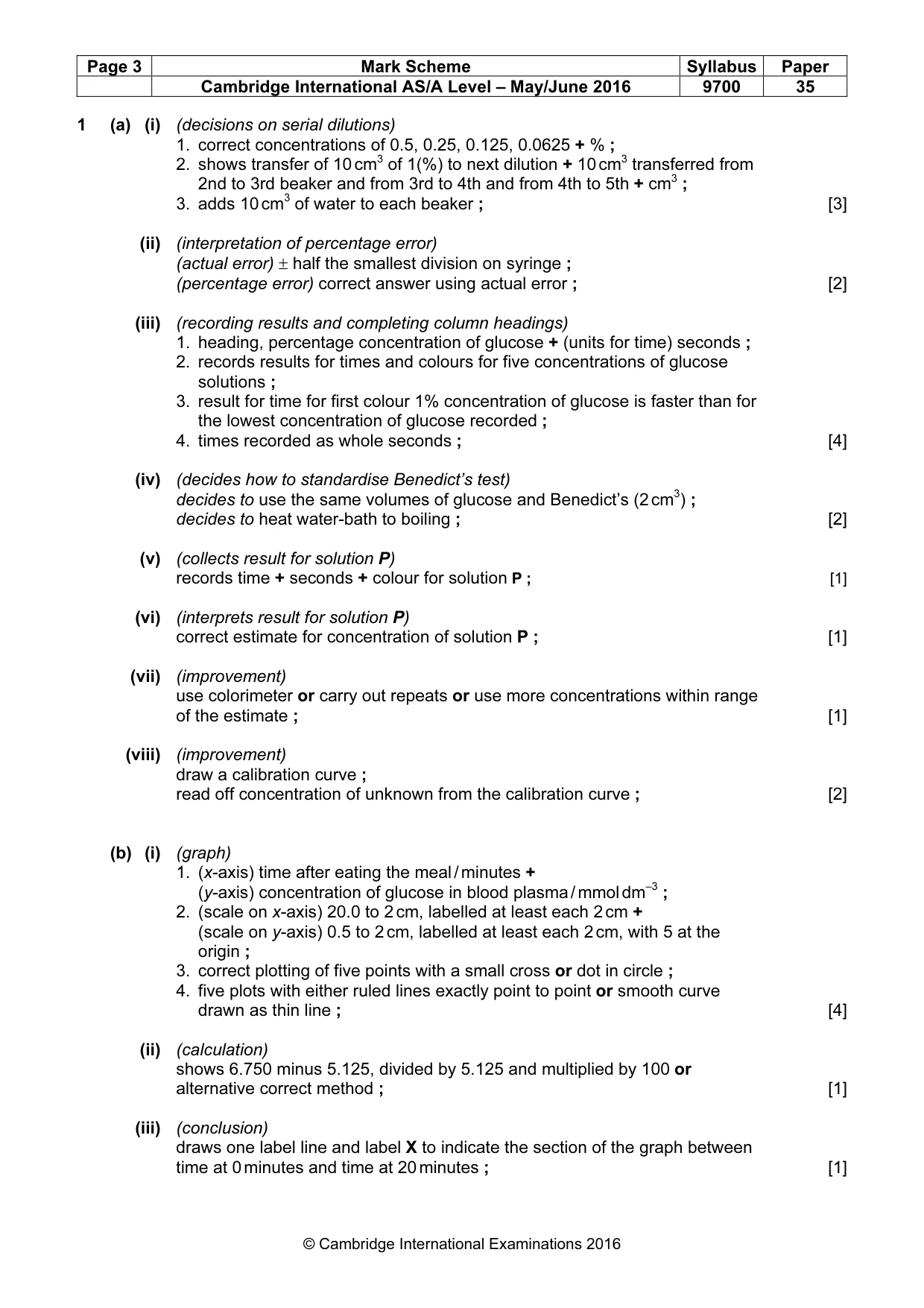 Mark scheme, page 3 of 4