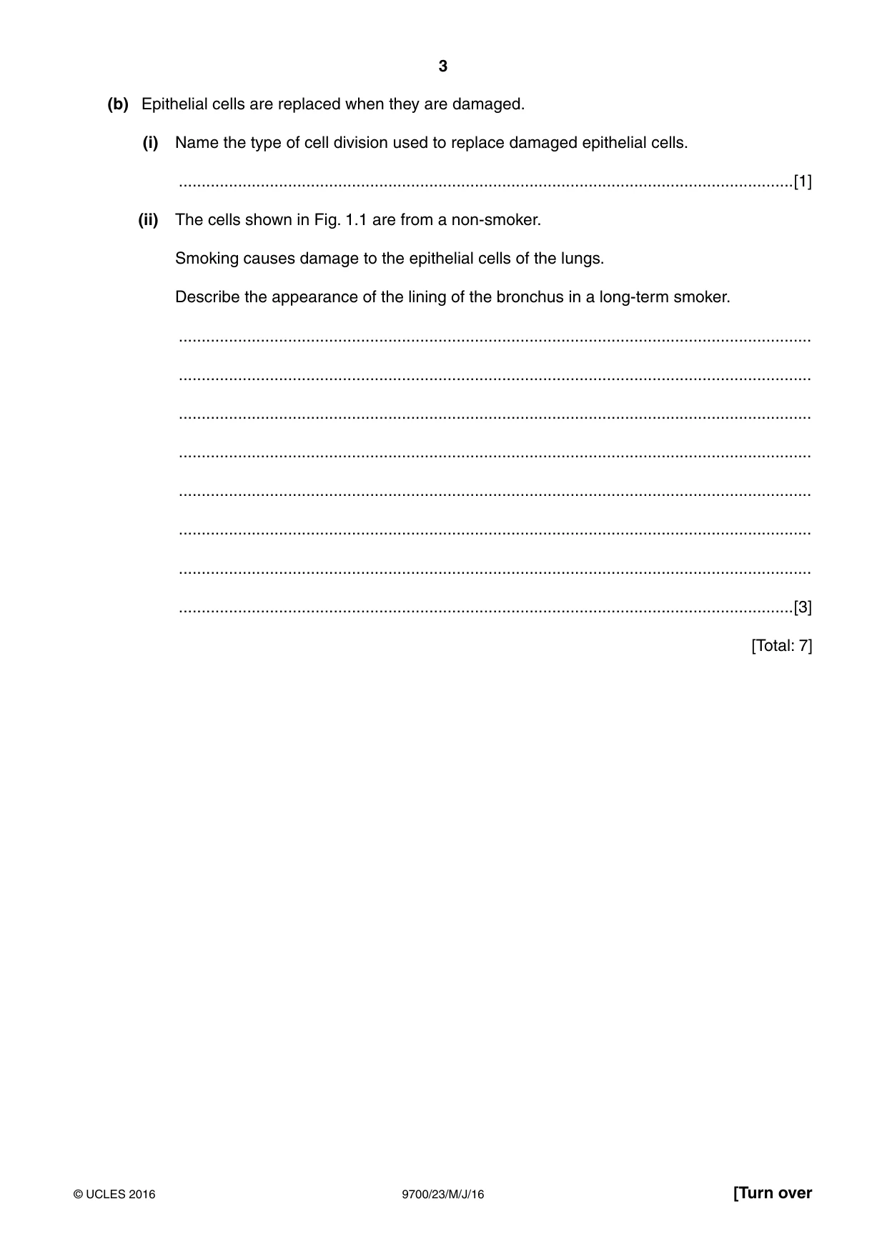 Cambridge A Level Biology 9700 2016 May/June Paper 2 · Variant 3 question paper, page 3 of 12