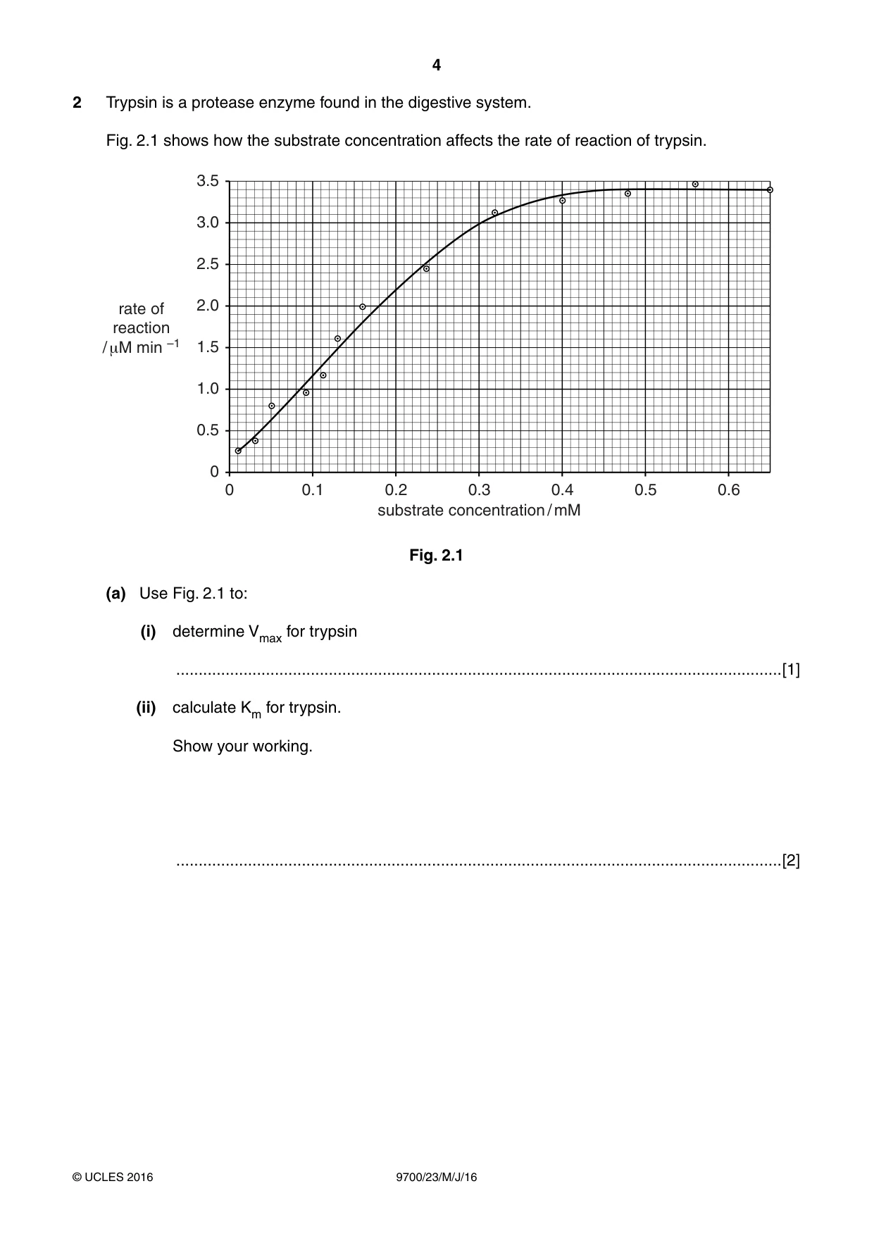 Cambridge A Level Biology 9700 2016 May/June Paper 2 · Variant 3 question paper, page 4 of 12