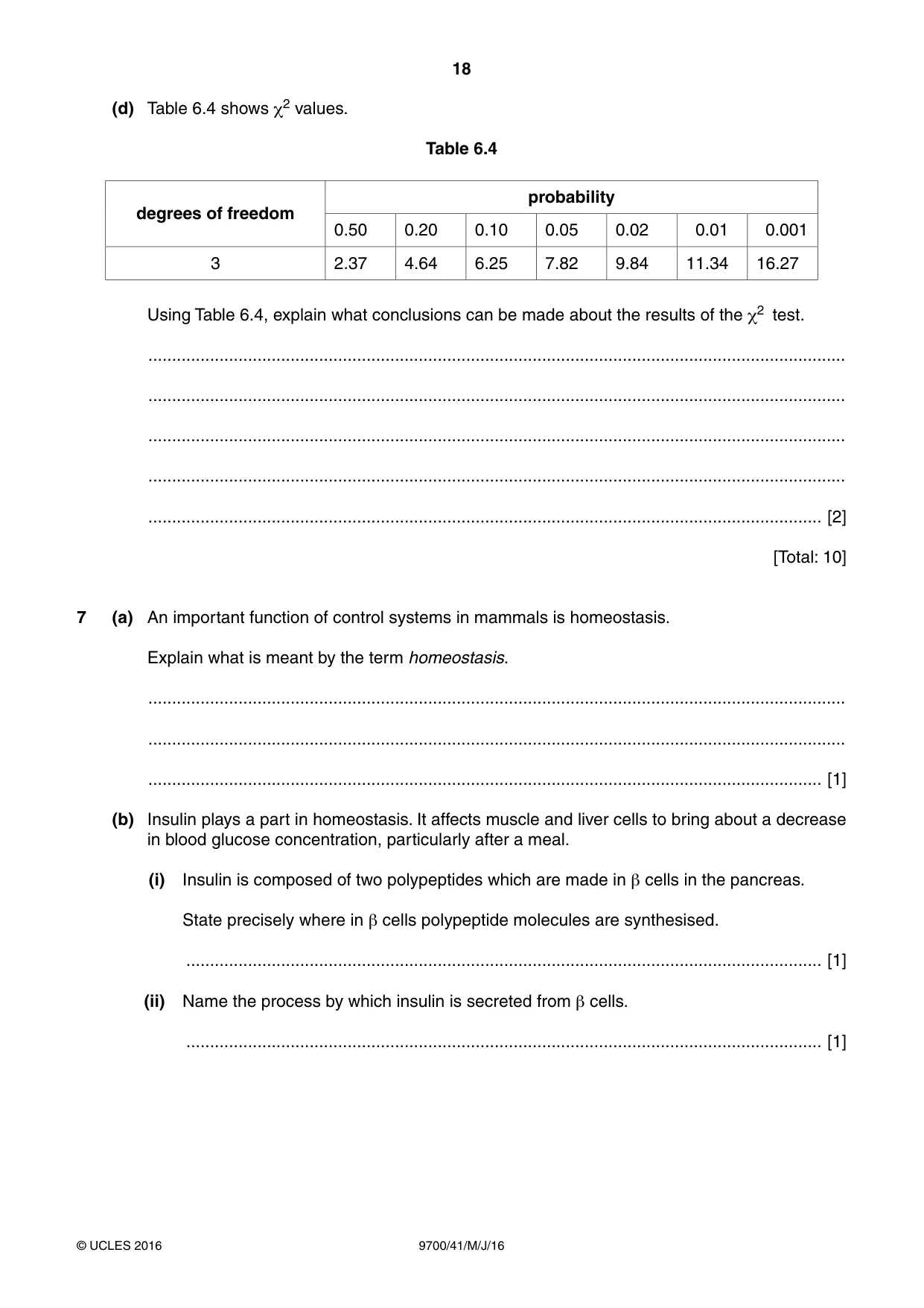 Cambridge A Level Biology 9700 2016 May/June Paper 4 · Variant 1 question paper, page 18 of 24