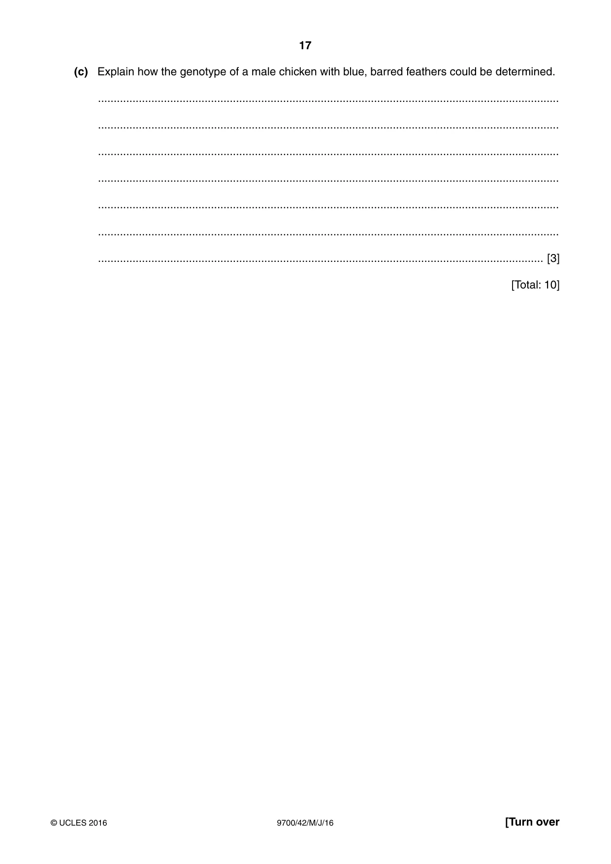 Cambridge A Level Biology 9700 2016 May/June Paper 4 · Variant 2 question paper, page 17 of 24