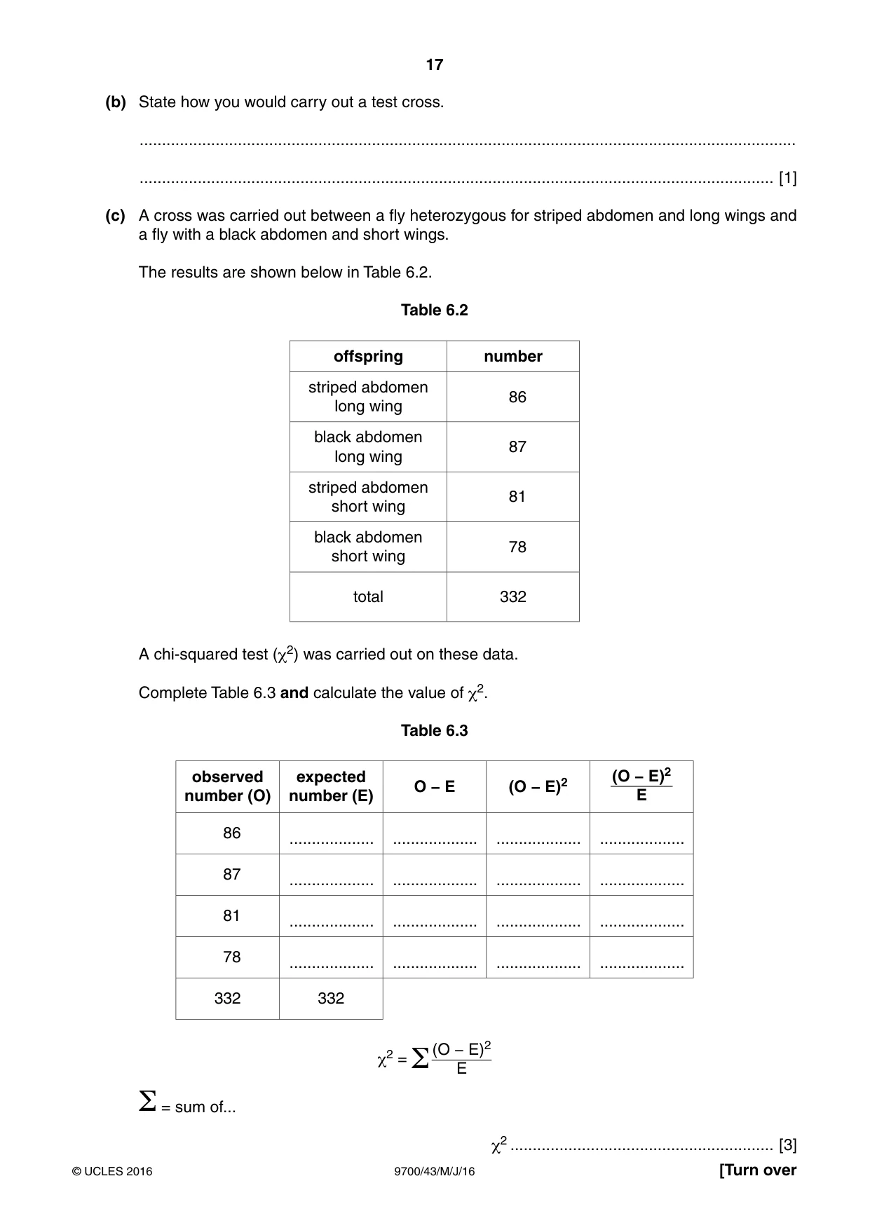 Cambridge A Level Biology 9700 2016 May/June Paper 4 · Variant 3 question paper, page 17 of 24