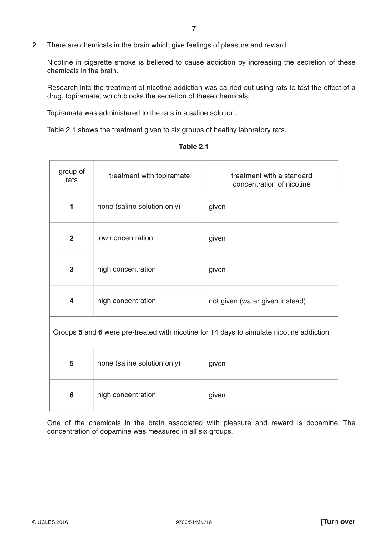 Cambridge A Level Biology 9700 2016 May/June Paper 5 · Variant 1 question paper, page 7 of 12