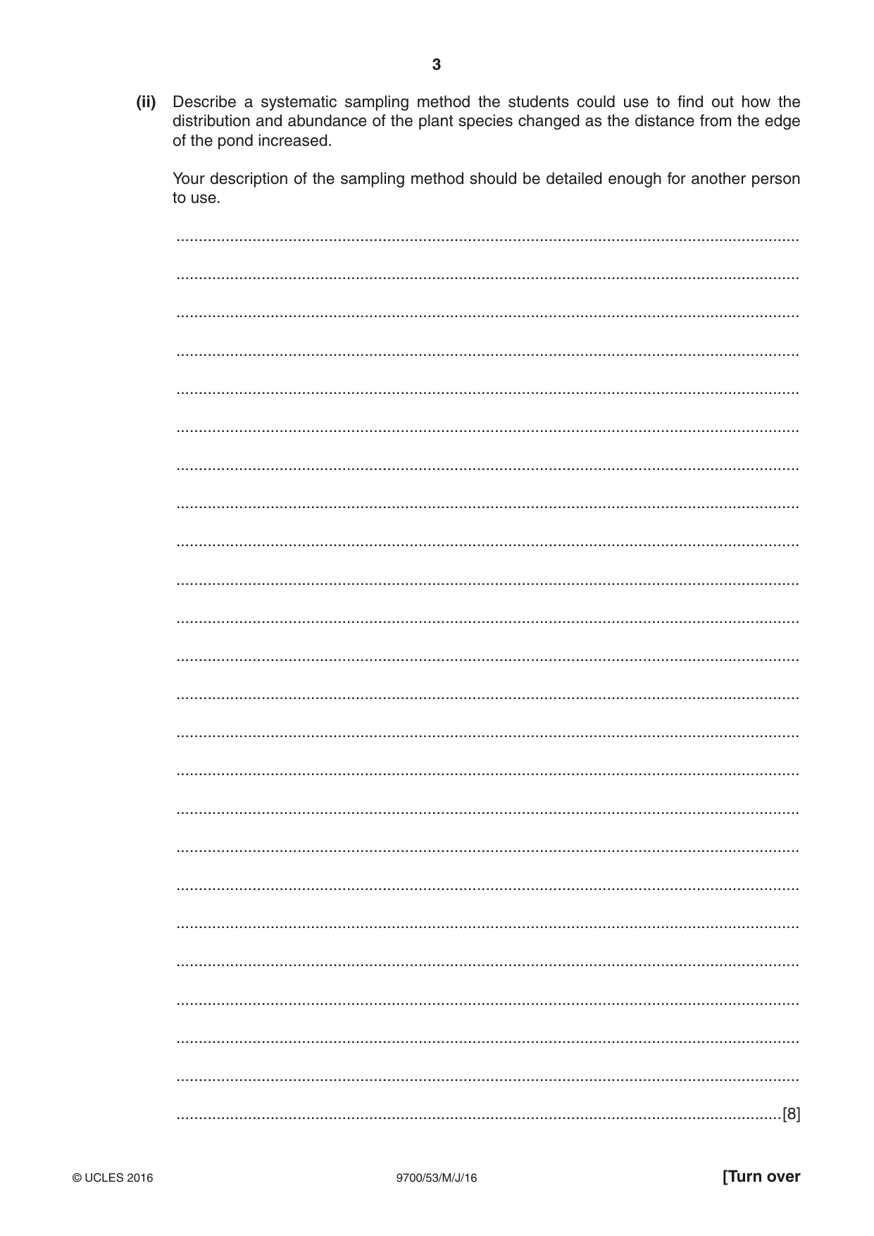 Cambridge A Level Biology 9700 2016 May/June Paper 5 · Variant 3 question paper, page 3 of 12