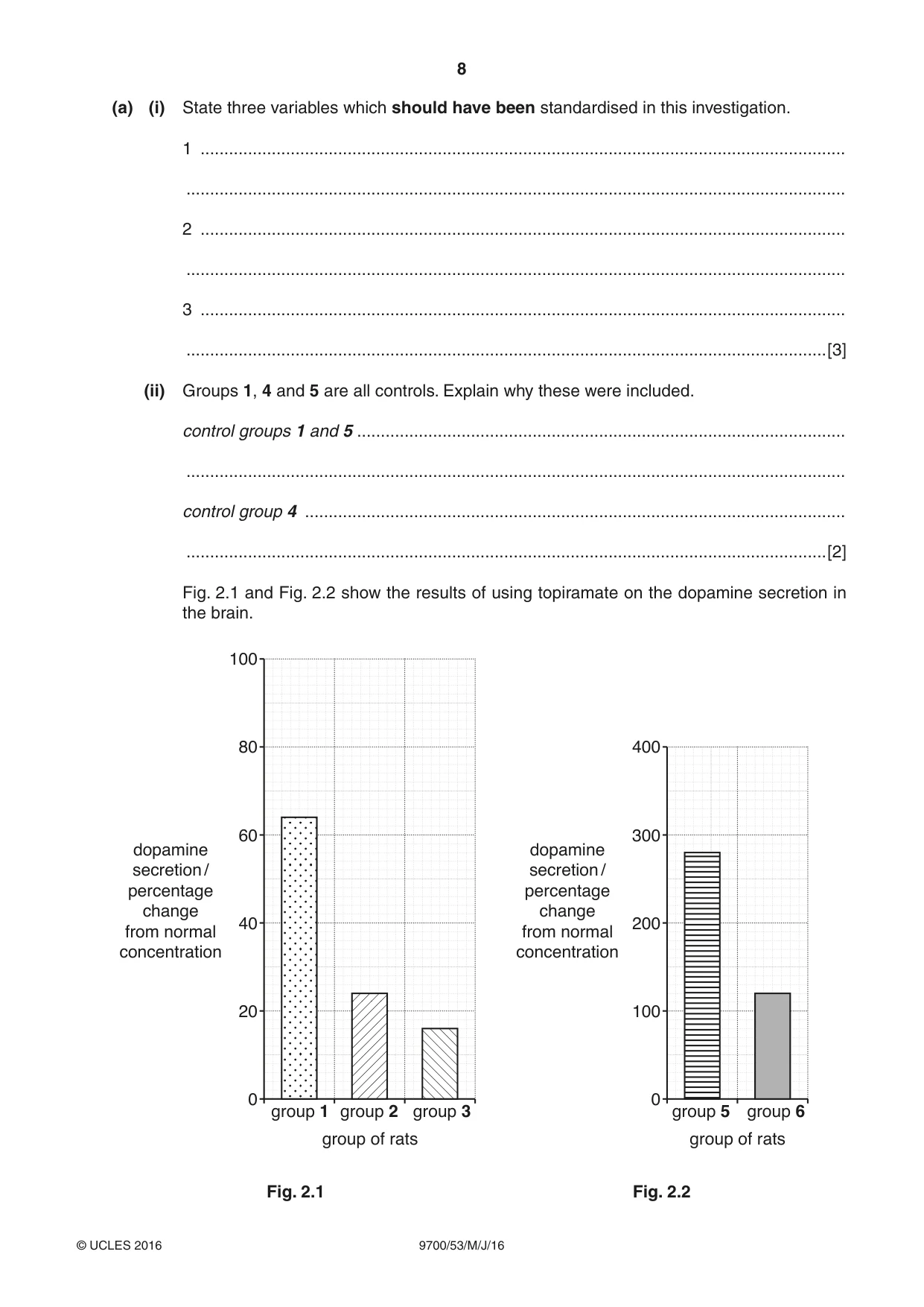 Cambridge A Level Biology 9700 2016 May/June Paper 5 · Variant 3 question paper, page 8 of 12