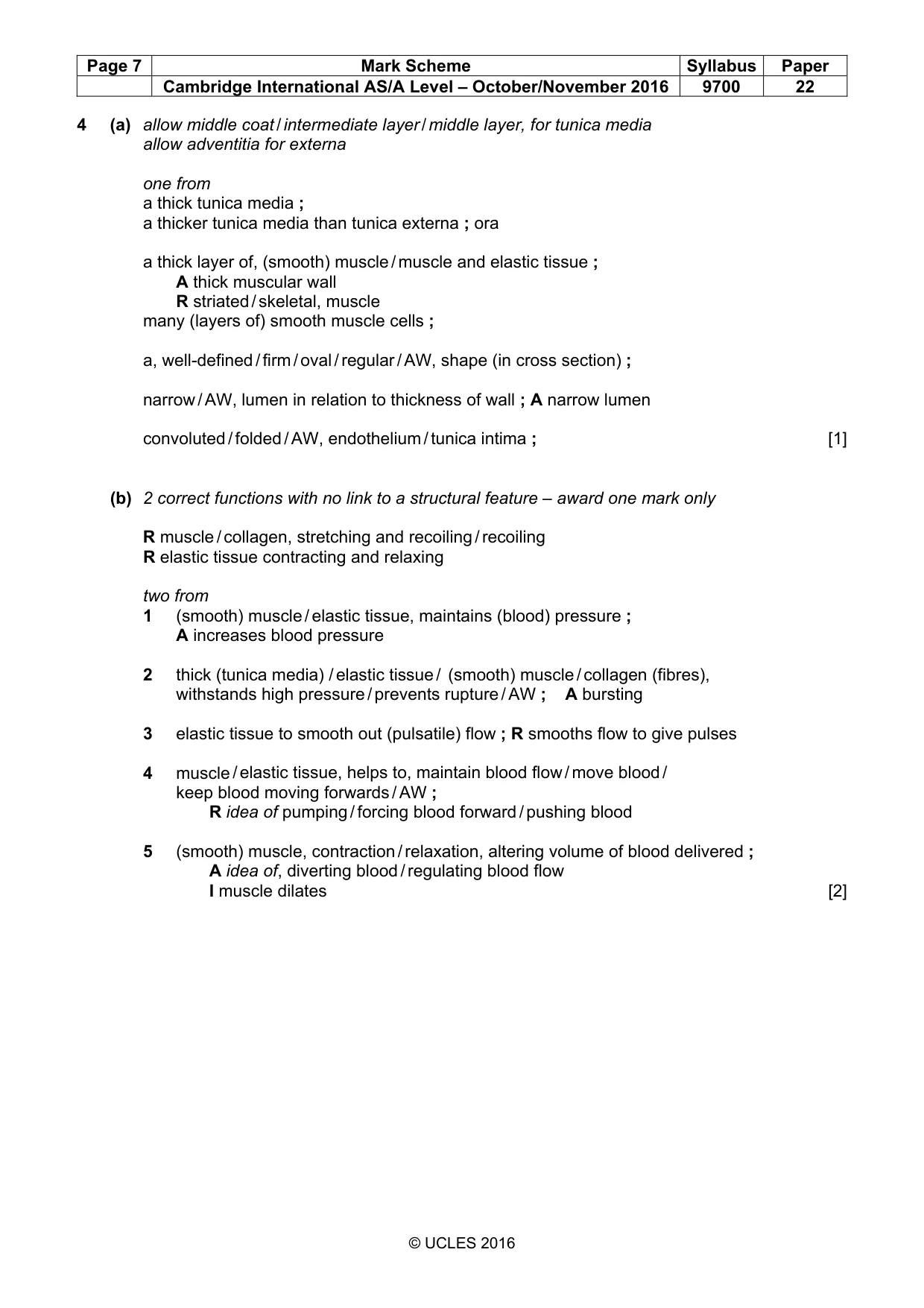 Mark scheme, page 7 of 11