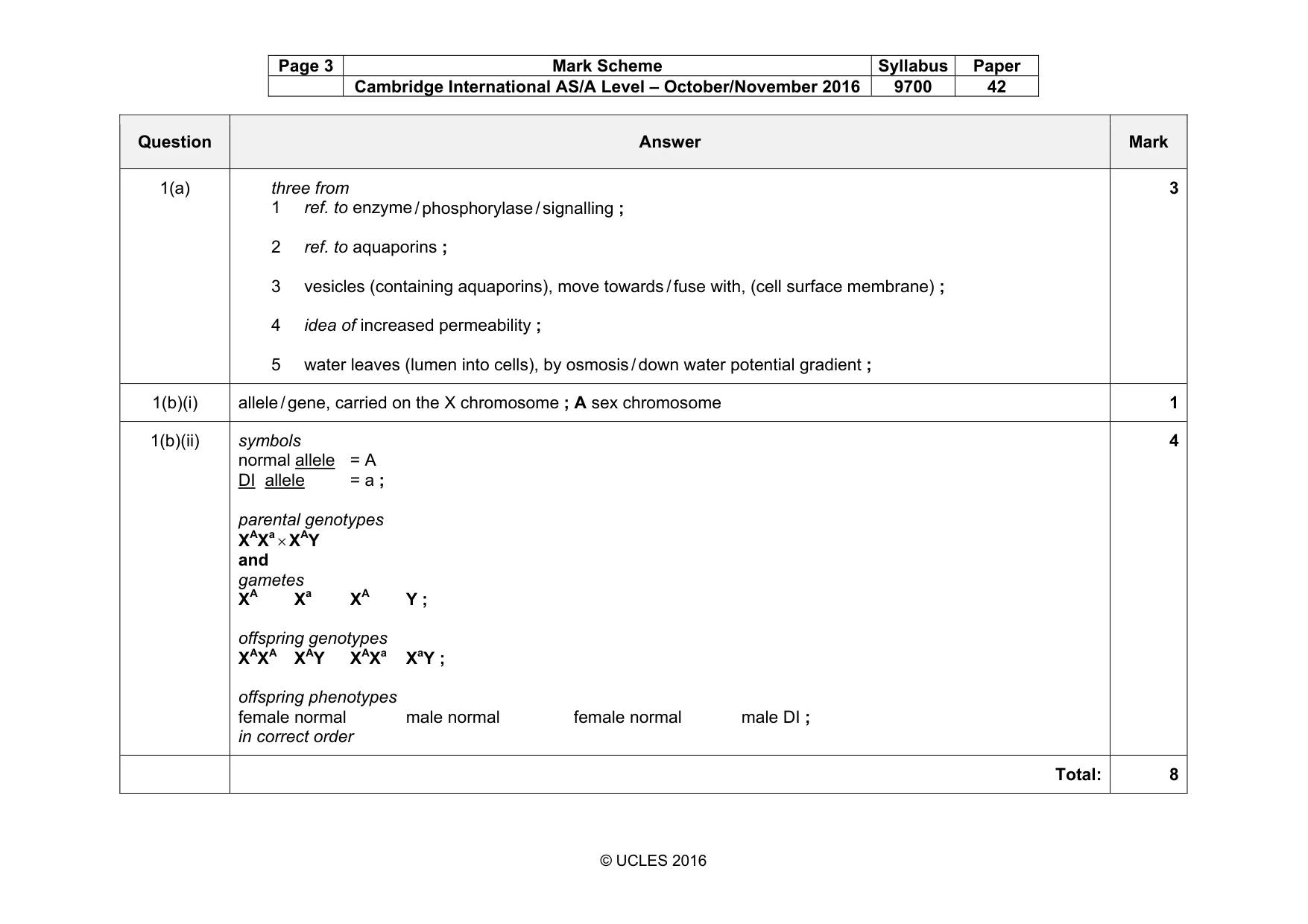 Mark scheme, page 3 of 18
