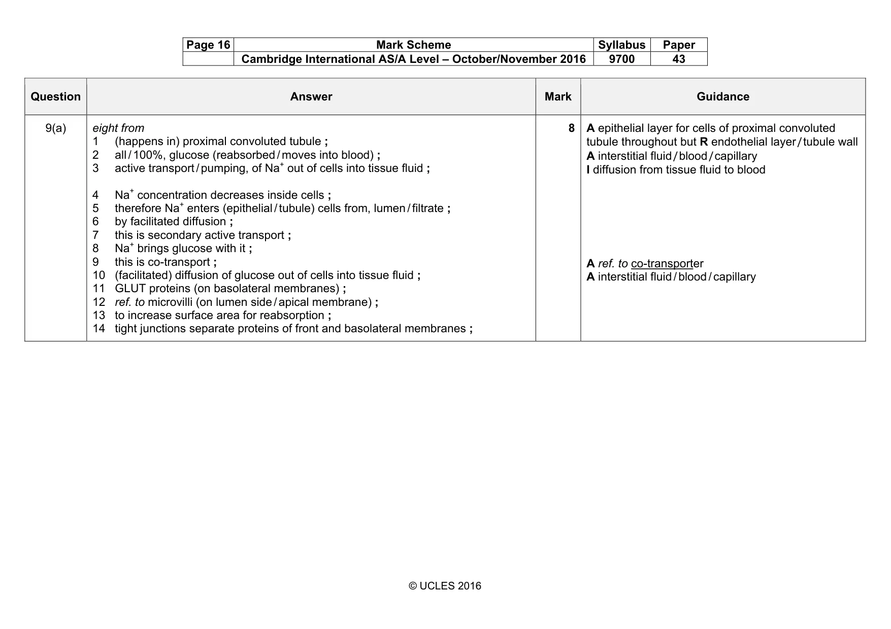 Mark scheme, page 16 of 19