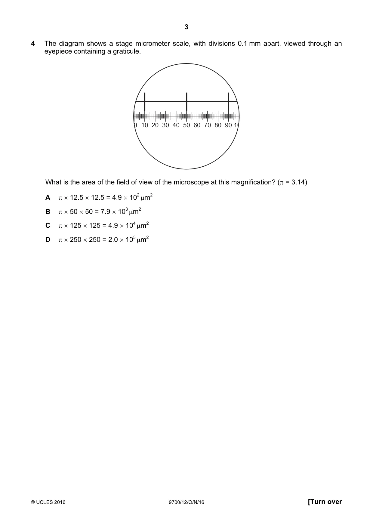 Cambridge A Level Biology 9700 2016 Oct/Nov Paper 1 · Variant 2 question paper, page 3 of 16