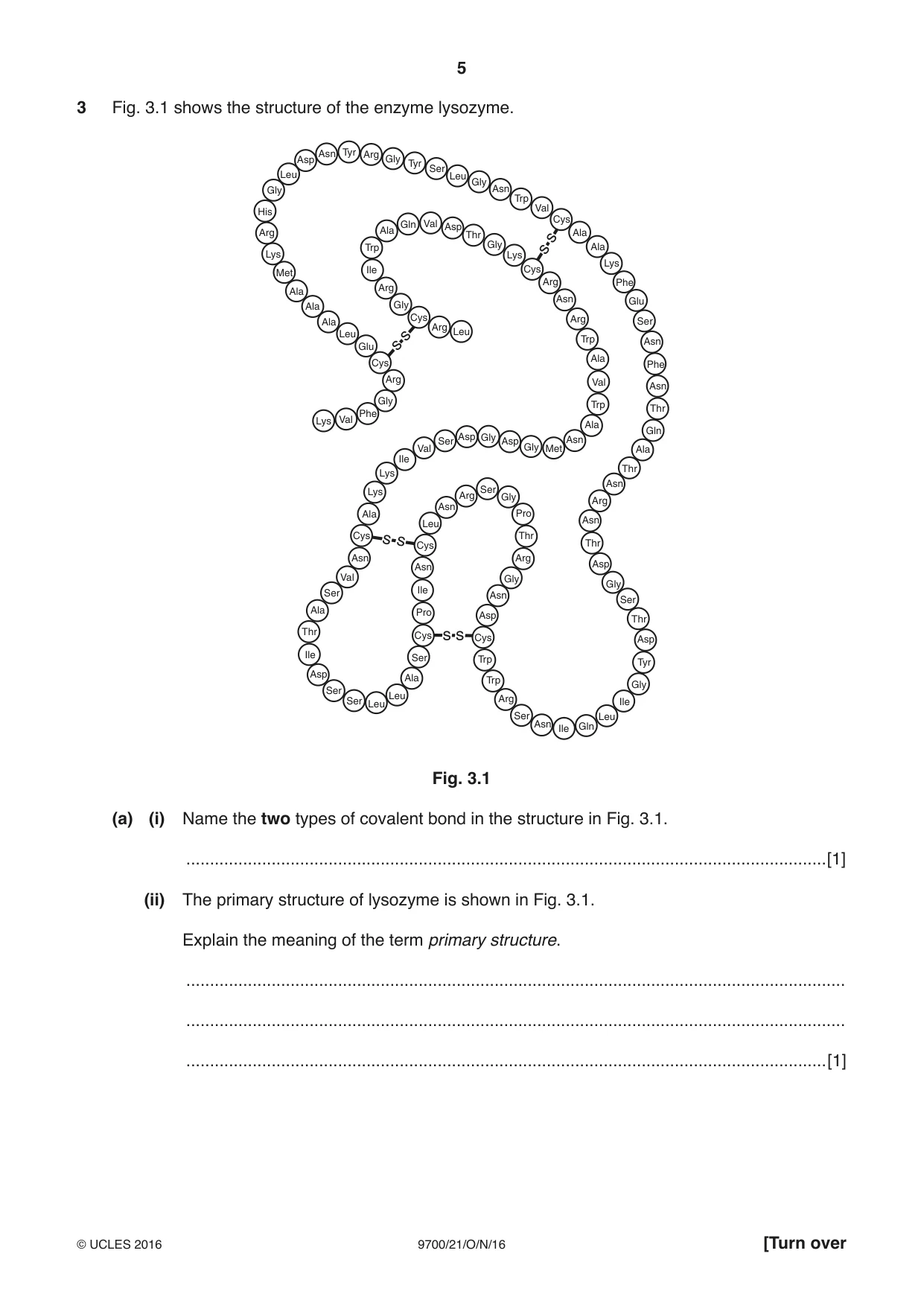 Cambridge A Level Biology 9700 2016 Oct/Nov Paper 2 · Variant 1 question paper, page 5 of 12