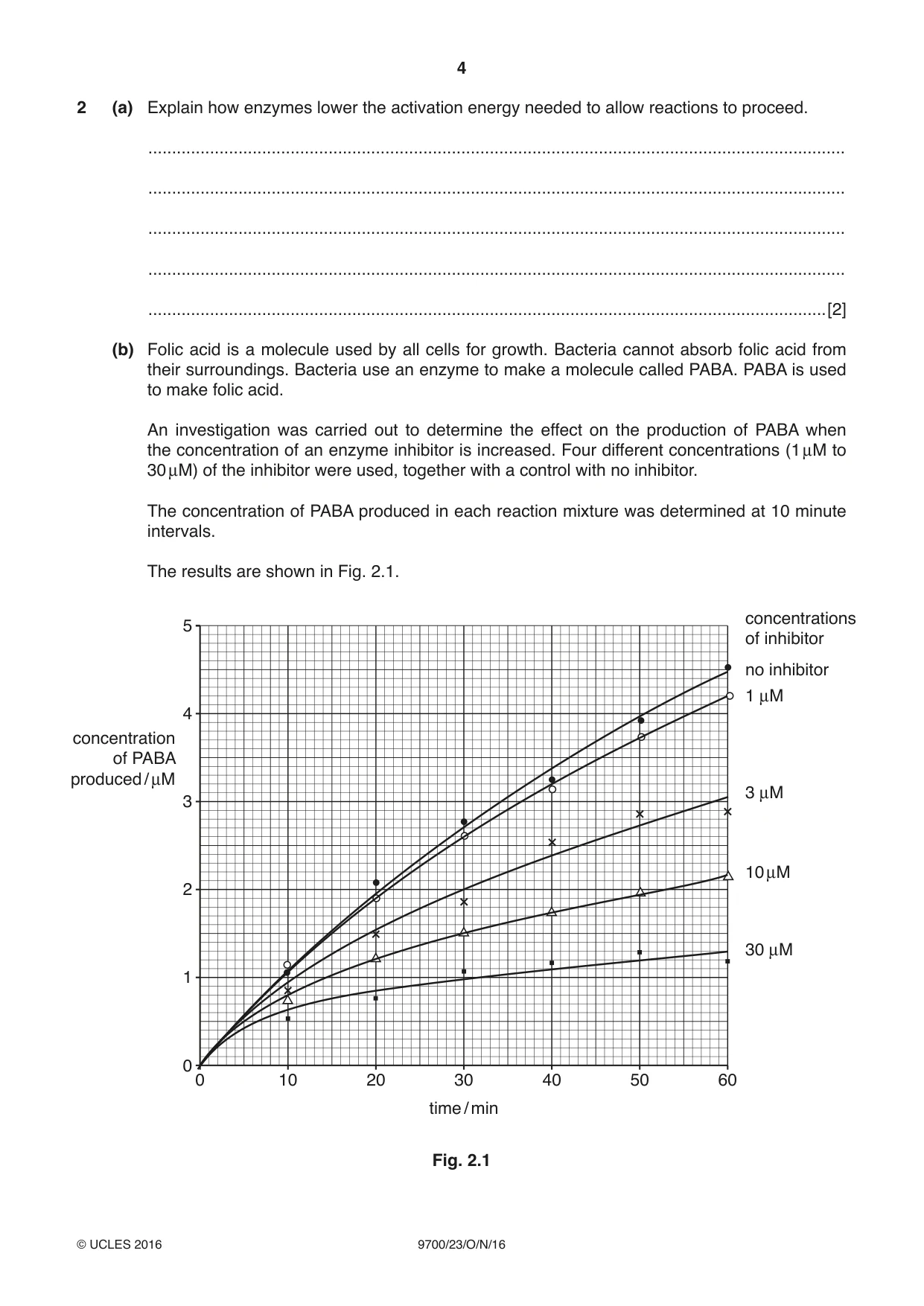Cambridge A Level Biology 9700 2016 Oct/Nov Paper 2 · Variant 3 question paper, page 4 of 16
