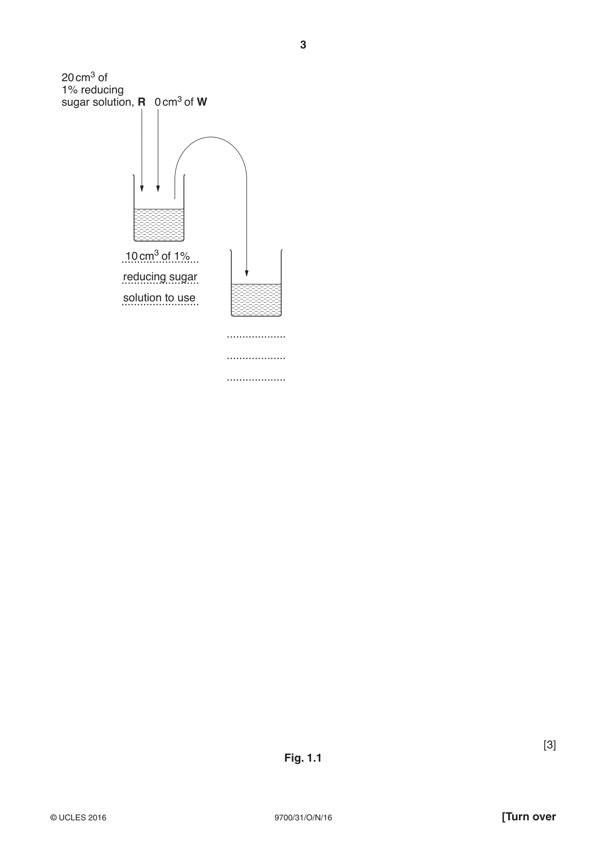 Cambridge A Level Biology 9700 2016 Oct/Nov Paper 3 · Variant 1 question paper, page 3 of 16