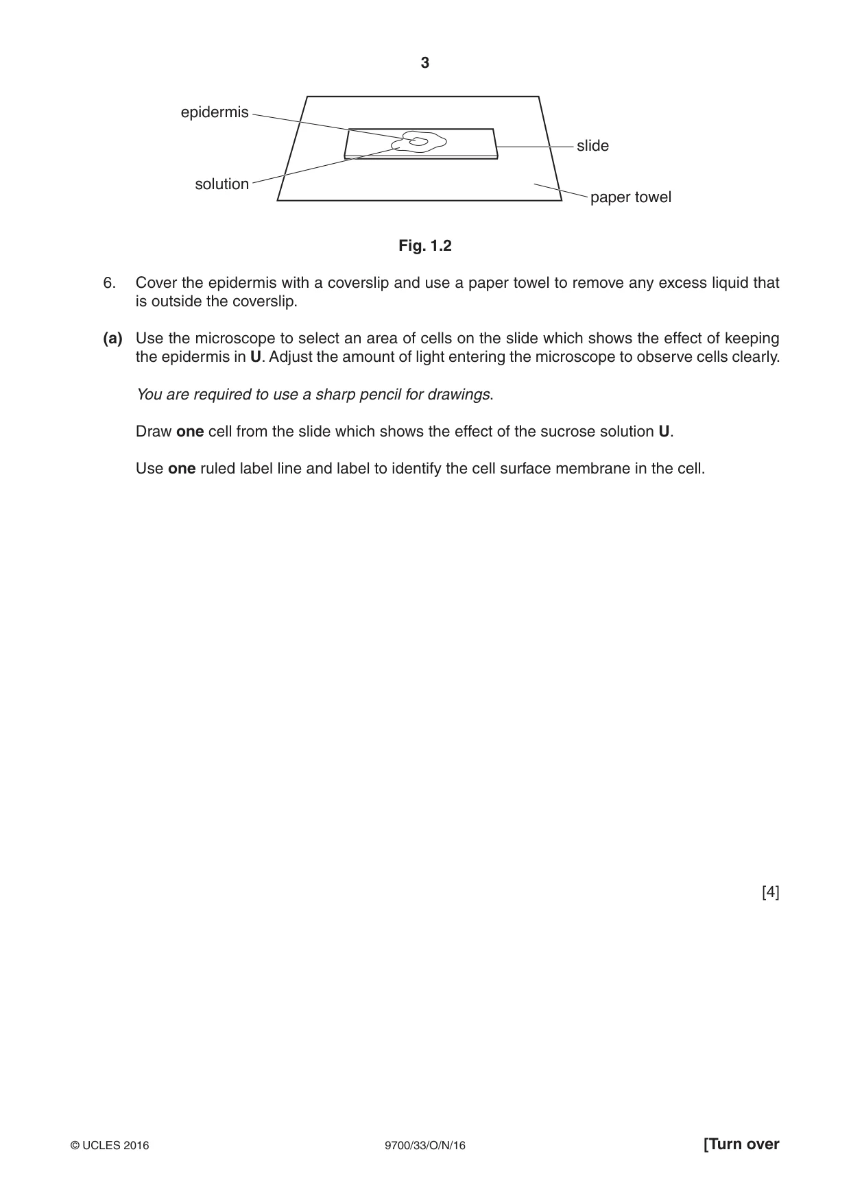 Cambridge A Level Biology 9700 2016 Oct/Nov Paper 3 · Variant 3 question paper, page 3 of 16
