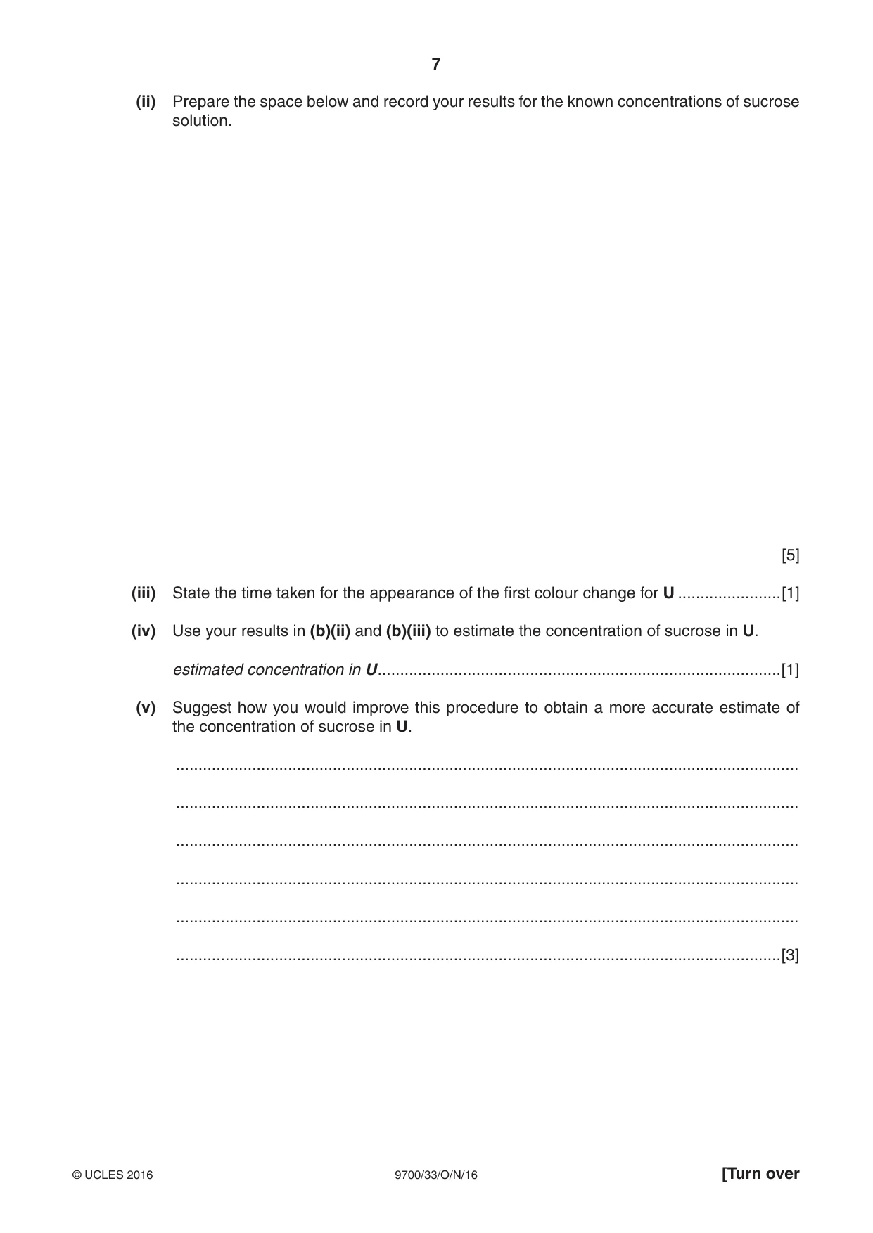 Cambridge A Level Biology 9700 2016 Oct/Nov Paper 3 · Variant 3 question paper, page 7 of 16