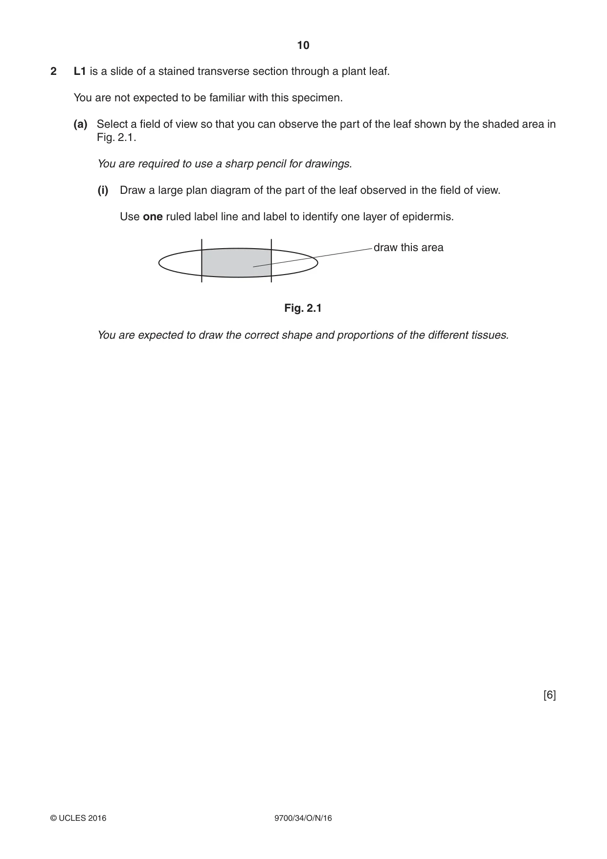 Cambridge A Level Biology 9700 2016 Oct/Nov Paper 3 · Variant 4 question paper, page 10 of 16