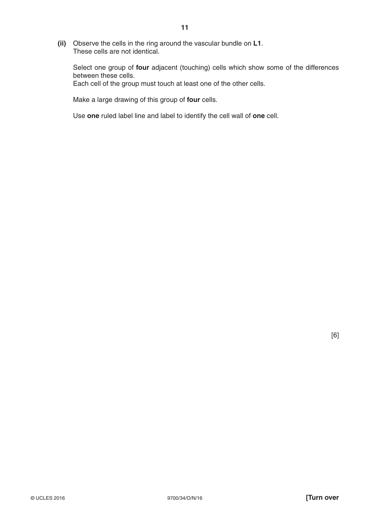 Cambridge A Level Biology 9700 2016 Oct/Nov Paper 3 · Variant 4 question paper, page 11 of 16