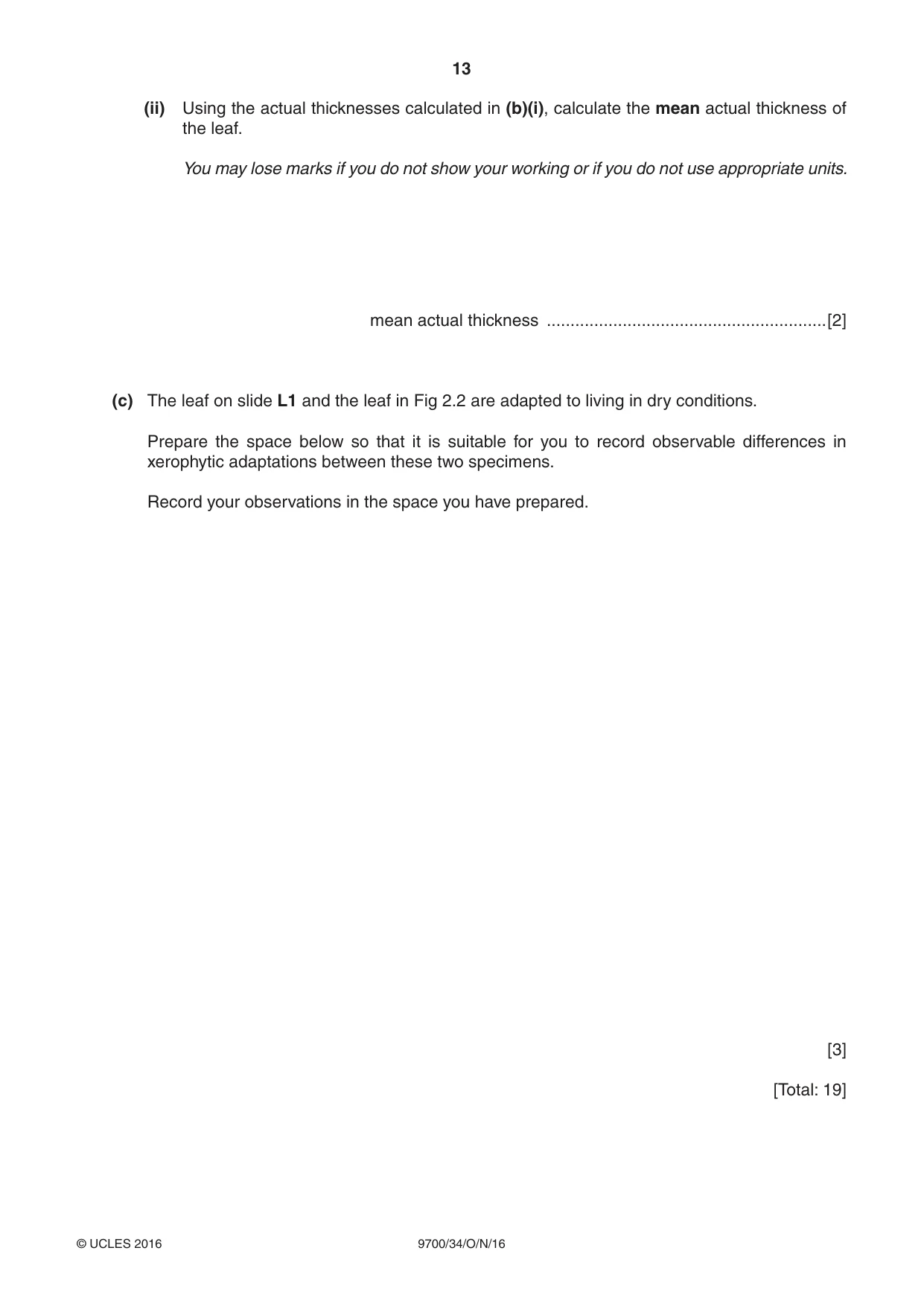 Cambridge A Level Biology 9700 2016 Oct/Nov Paper 3 · Variant 4 question paper, page 13 of 16