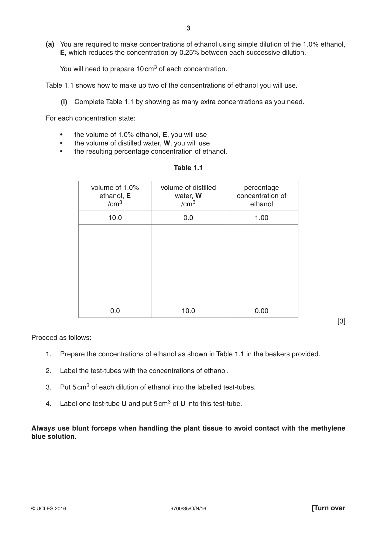 Cambridge A Level Biology 9700 2016 Oct/Nov Paper 3 · Variant 5 question paper, page 3 of 16