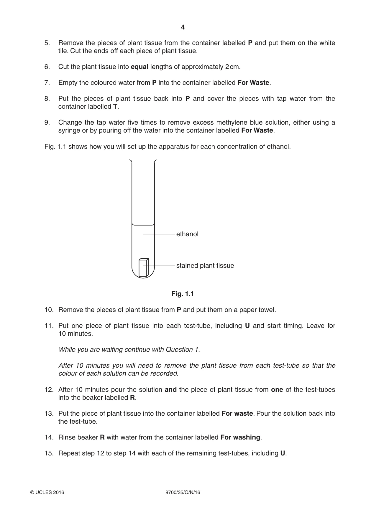 Cambridge A Level Biology 9700 2016 Oct/Nov Paper 3 · Variant 5 question paper, page 4 of 16