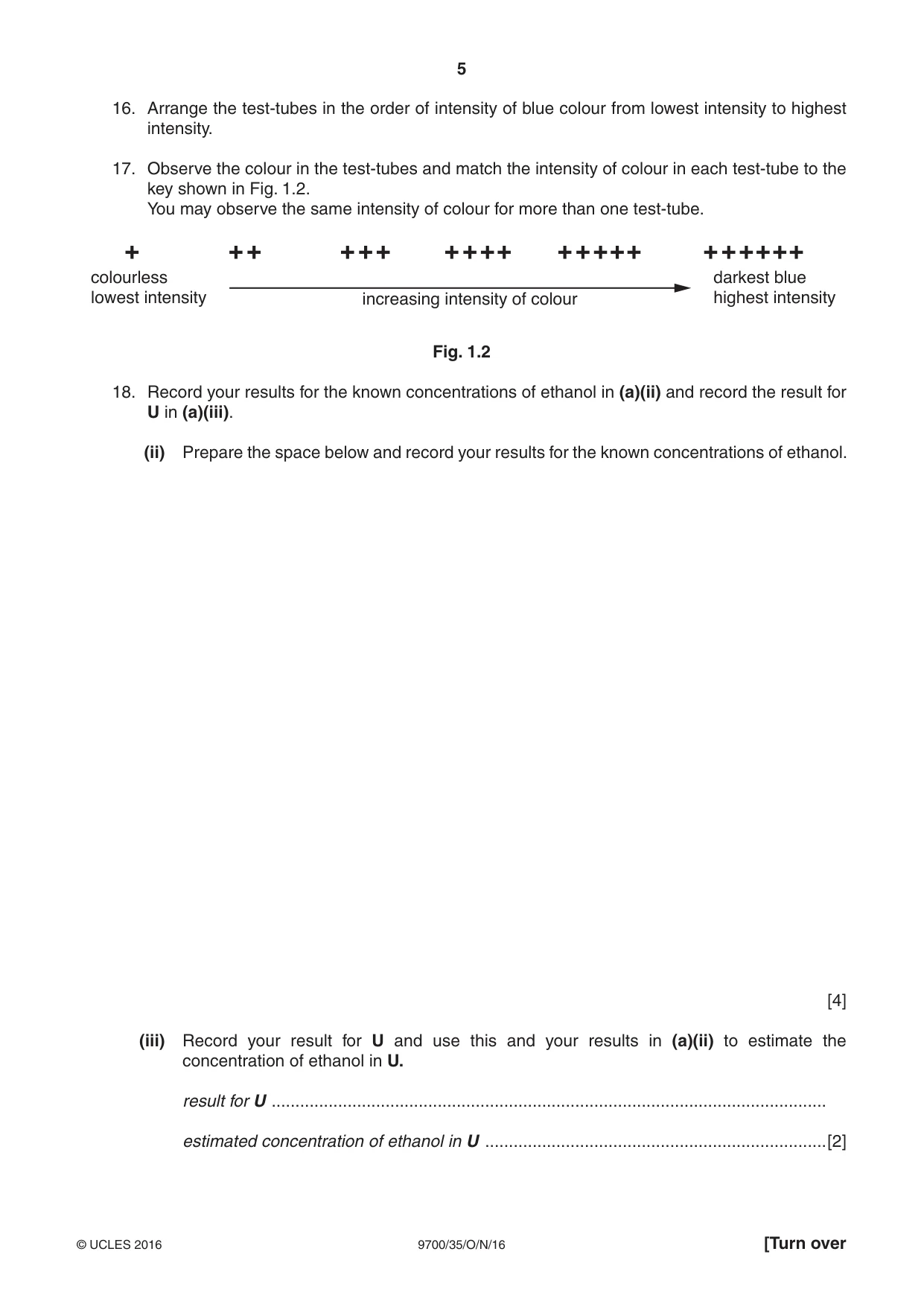 Cambridge A Level Biology 9700 2016 Oct/Nov Paper 3 · Variant 5 question paper, page 5 of 16