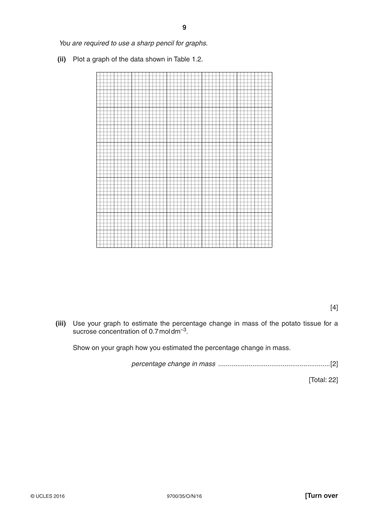 Cambridge A Level Biology 9700 2016 Oct/Nov Paper 3 · Variant 5 question paper, page 9 of 16