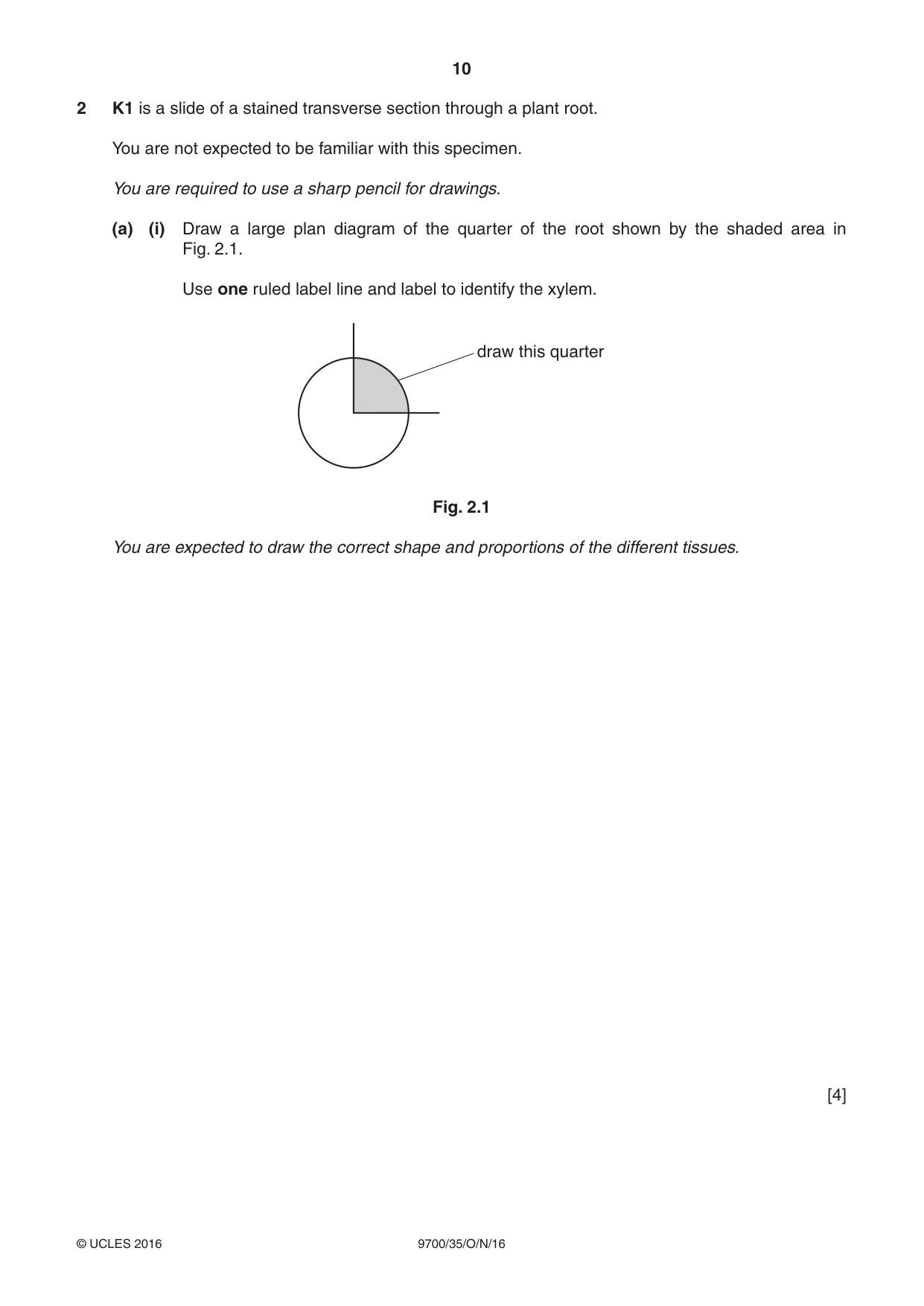 Cambridge A Level Biology 9700 2016 Oct/Nov Paper 3 · Variant 5 question paper, page 10 of 16