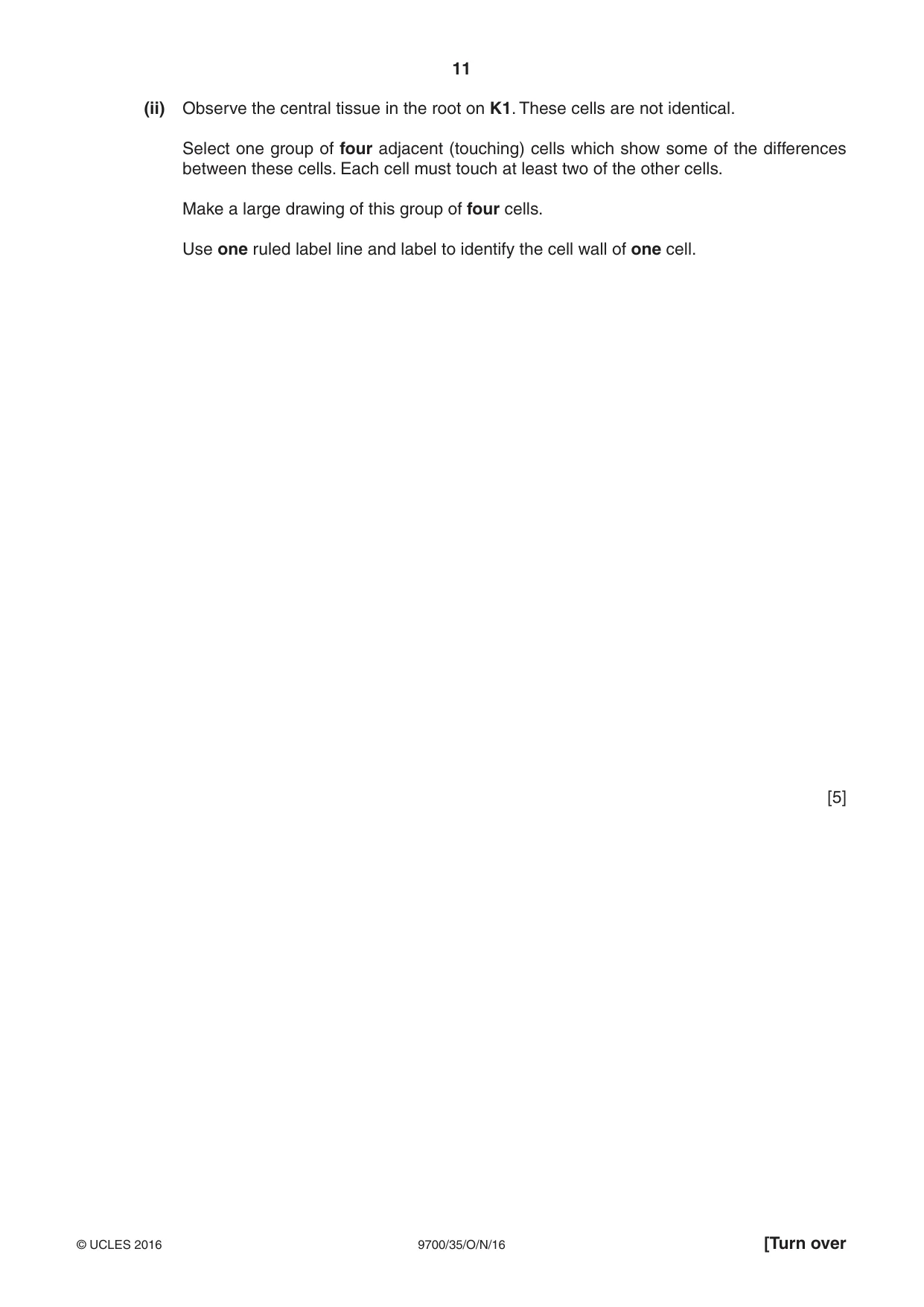 Cambridge A Level Biology 9700 2016 Oct/Nov Paper 3 · Variant 5 question paper, page 11 of 16