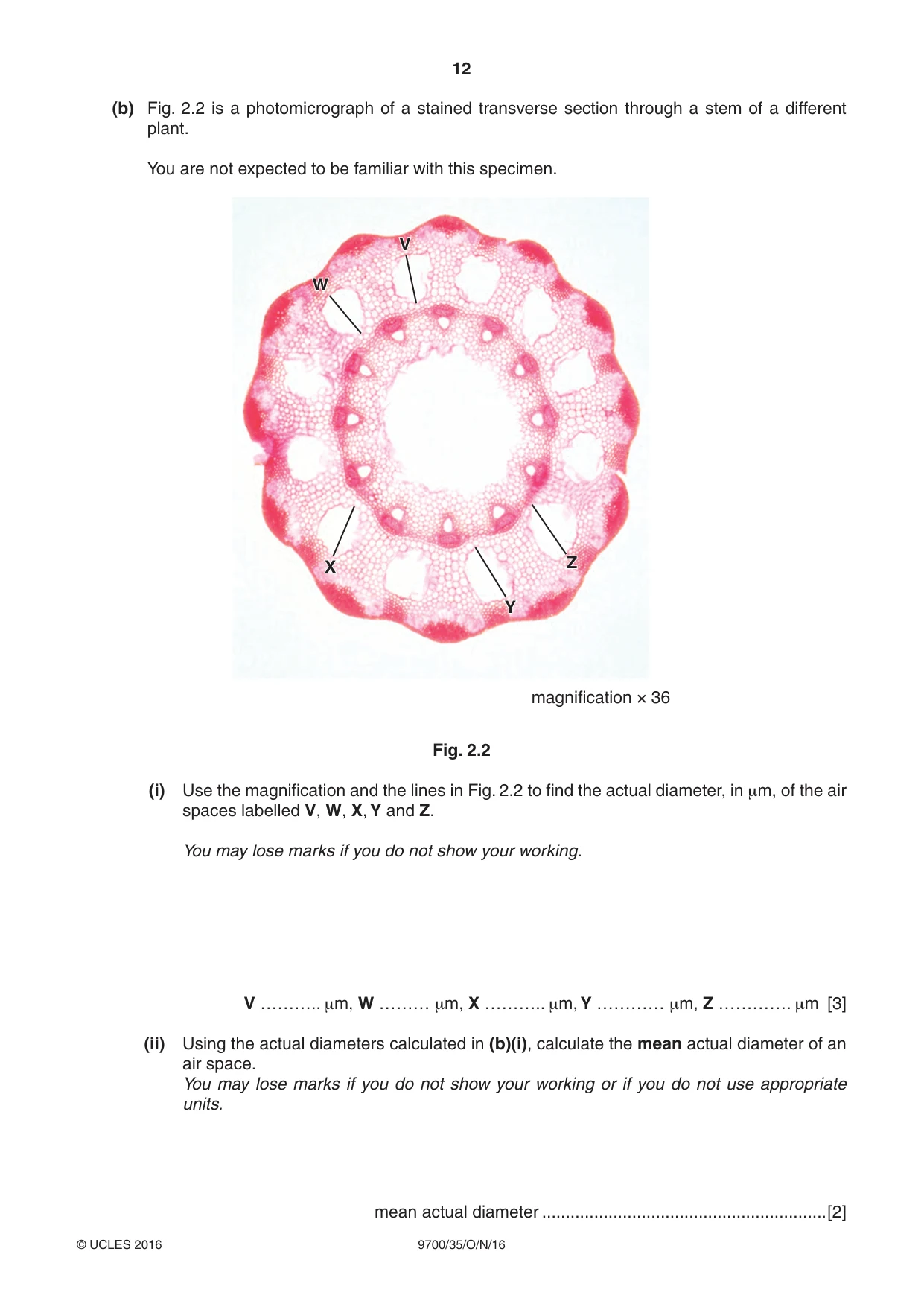 Cambridge A Level Biology 9700 2016 Oct/Nov Paper 3 · Variant 5 question paper, page 12 of 16
