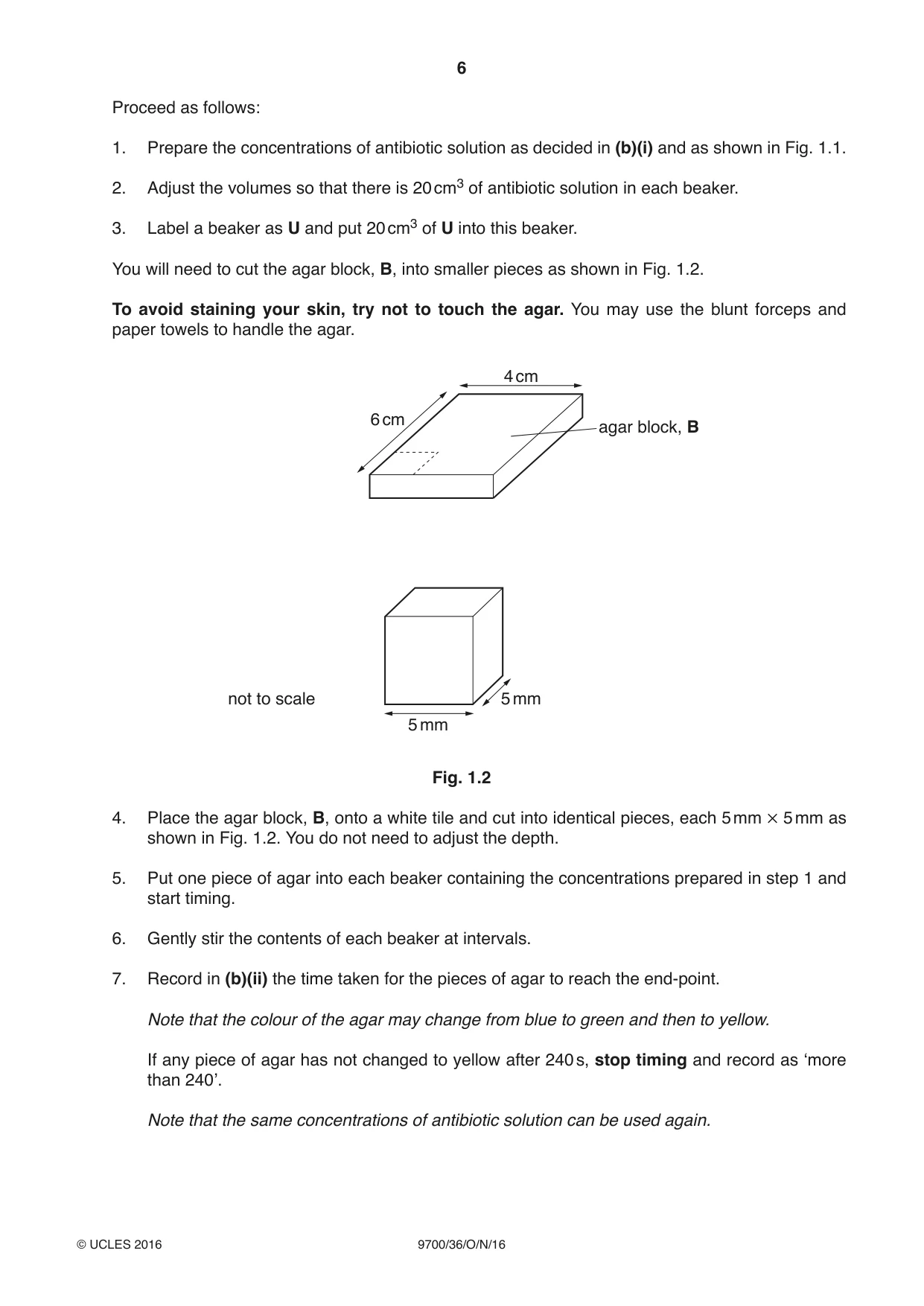 Cambridge A Level Biology 9700 2016 Oct/Nov Paper 3 · Variant 6 question paper, page 6 of 16
