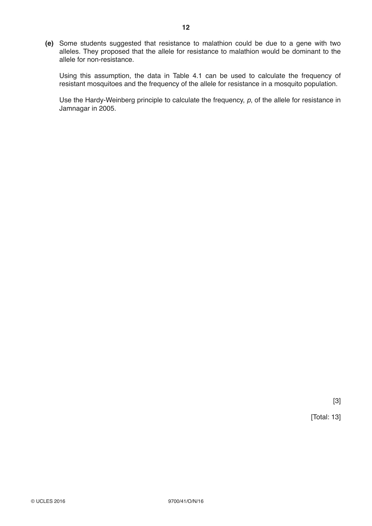 Cambridge A Level Biology 9700 2016 Oct/Nov Paper 4 · Variant 1 question paper, page 12 of 28